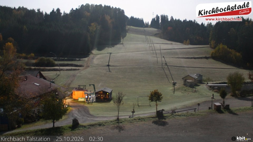 Archiv Foto Webcam Skiabfahrtshang im Schidorf Kirchbach