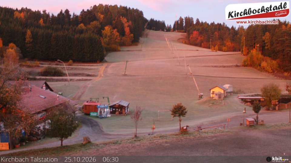 Archiv Foto Webcam Skiabfahrtshang im Schidorf Kirchbach