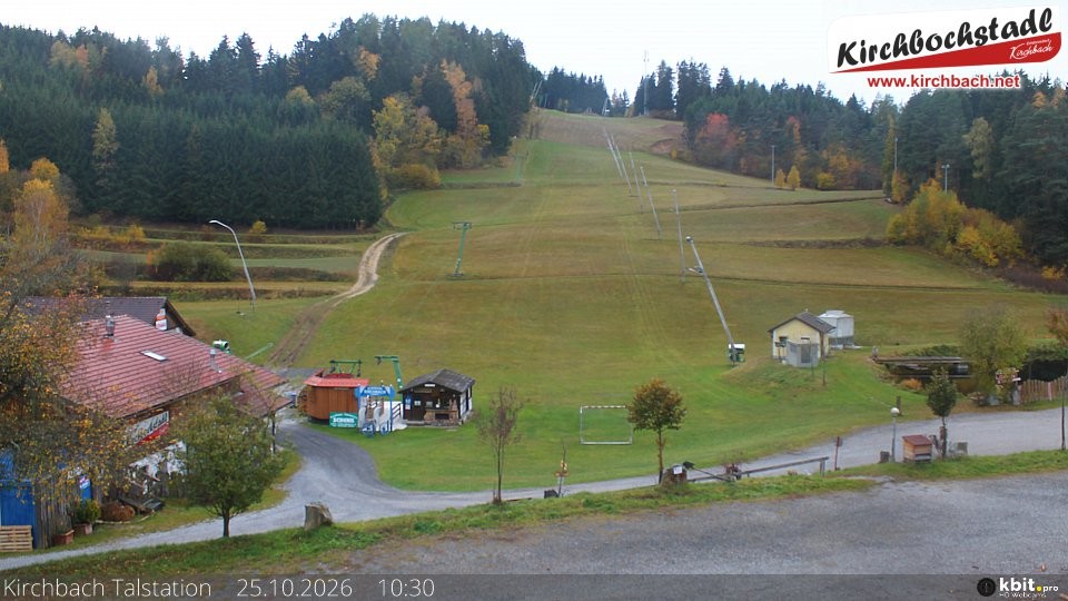 Archiv Foto Webcam Skiabfahrtshang im Schidorf Kirchbach