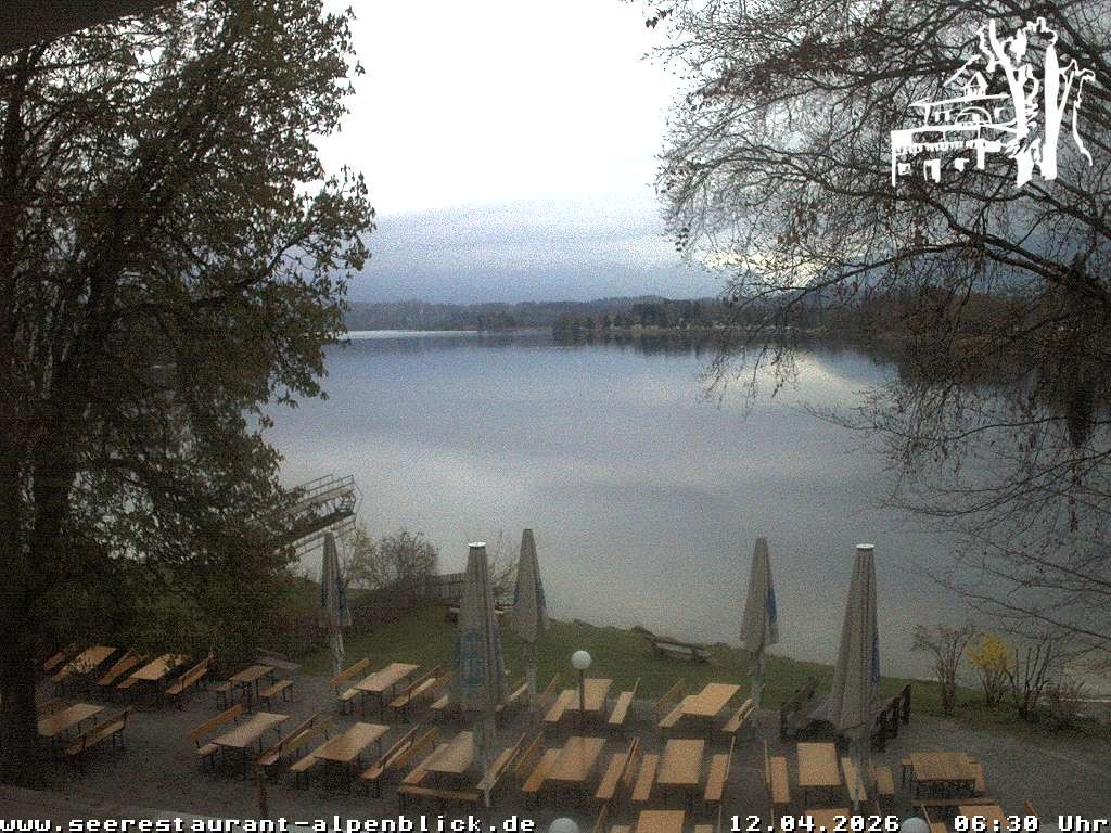 Archiv Foto Webcam Staffelsee - Seerestaurant Alpenblick