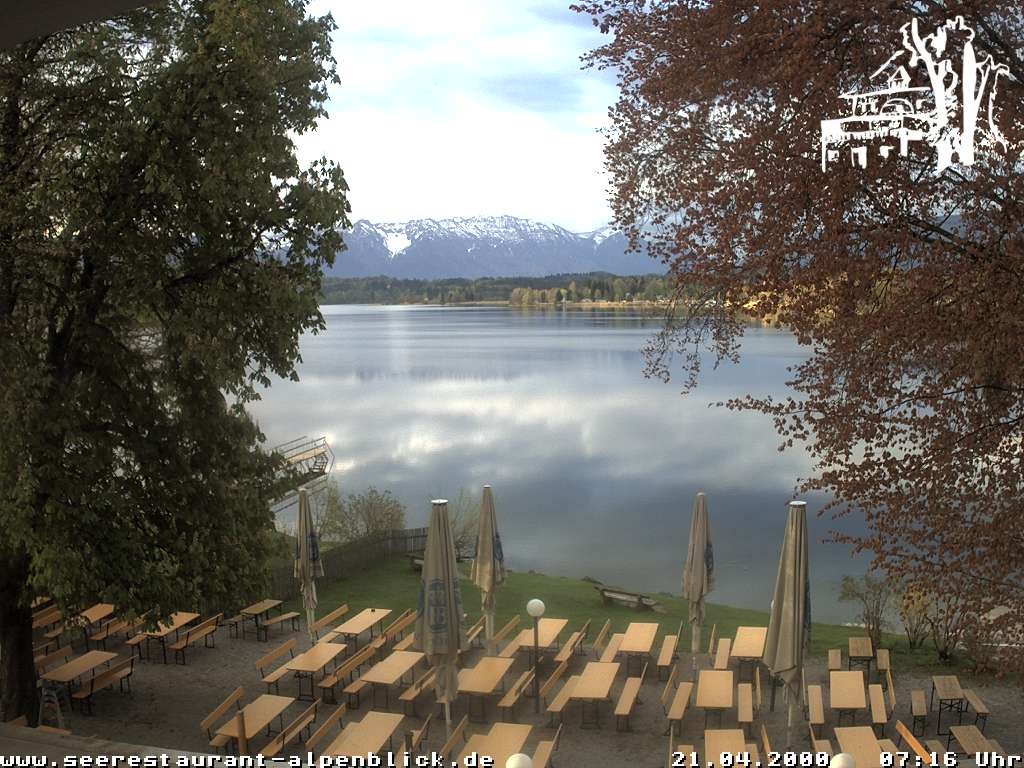 Archiv Foto Webcam Staffelsee - Seerestaurant Alpenblick
