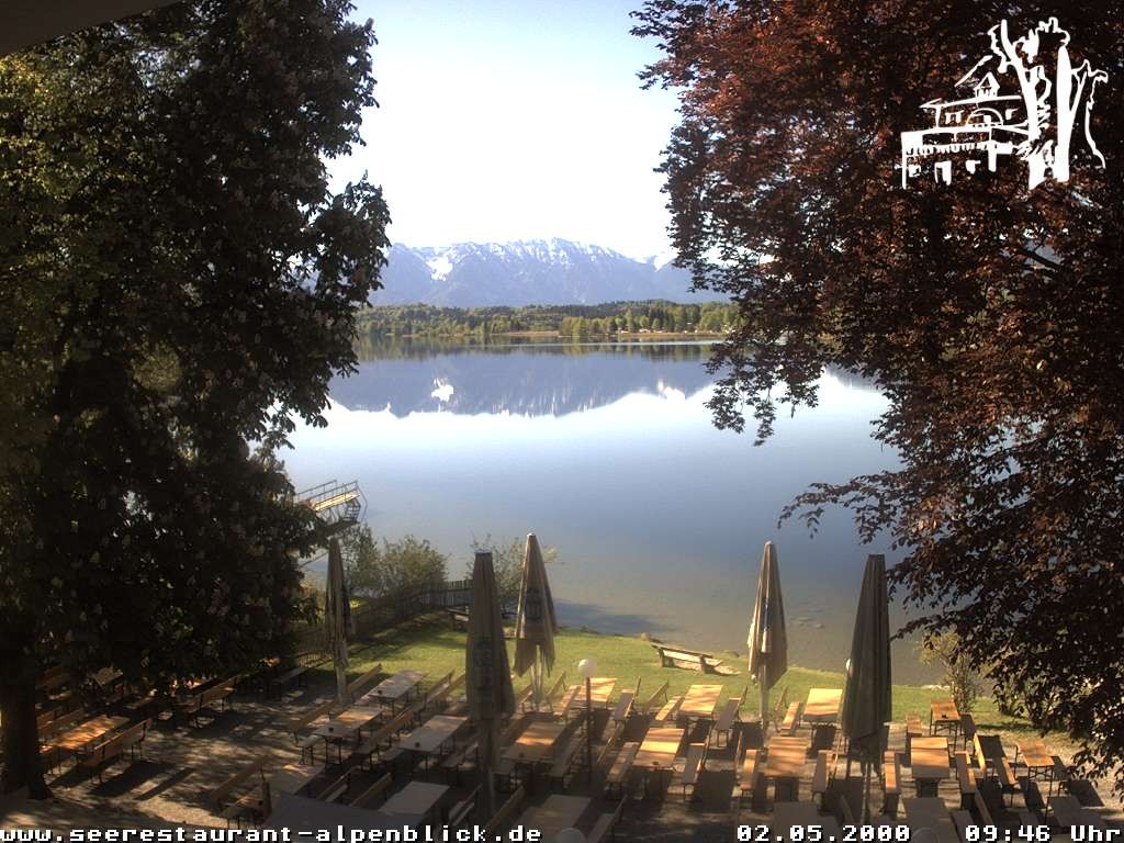 Archiv Foto Webcam Staffelsee - Seerestaurant Alpenblick
