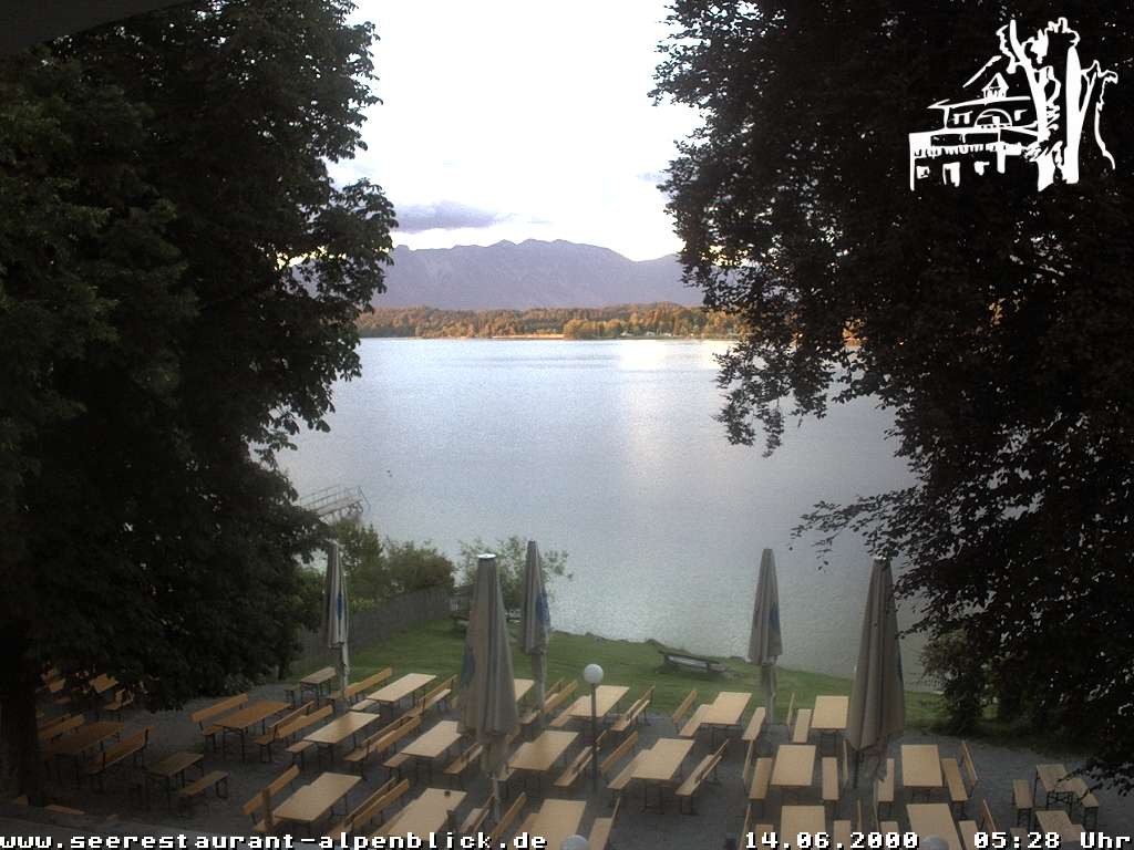 Archiv Foto Webcam Staffelsee - Seerestaurant Alpenblick