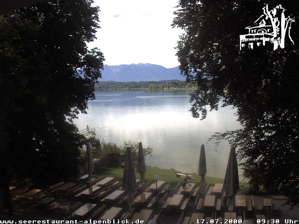 Archiv Foto Webcam Staffelsee - Seerestaurant Alpenblick