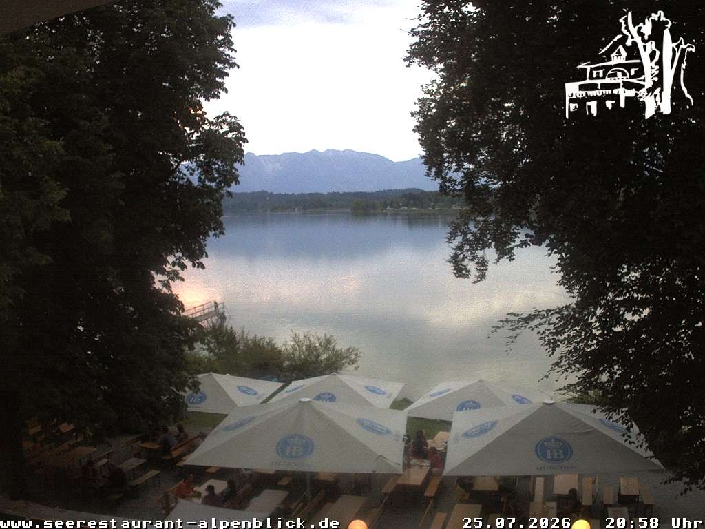 Archiv Foto Webcam Staffelsee - Seerestaurant Alpenblick