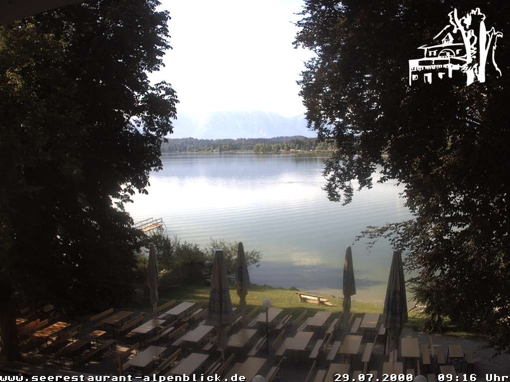 Archiv Foto Webcam Staffelsee - Seerestaurant Alpenblick