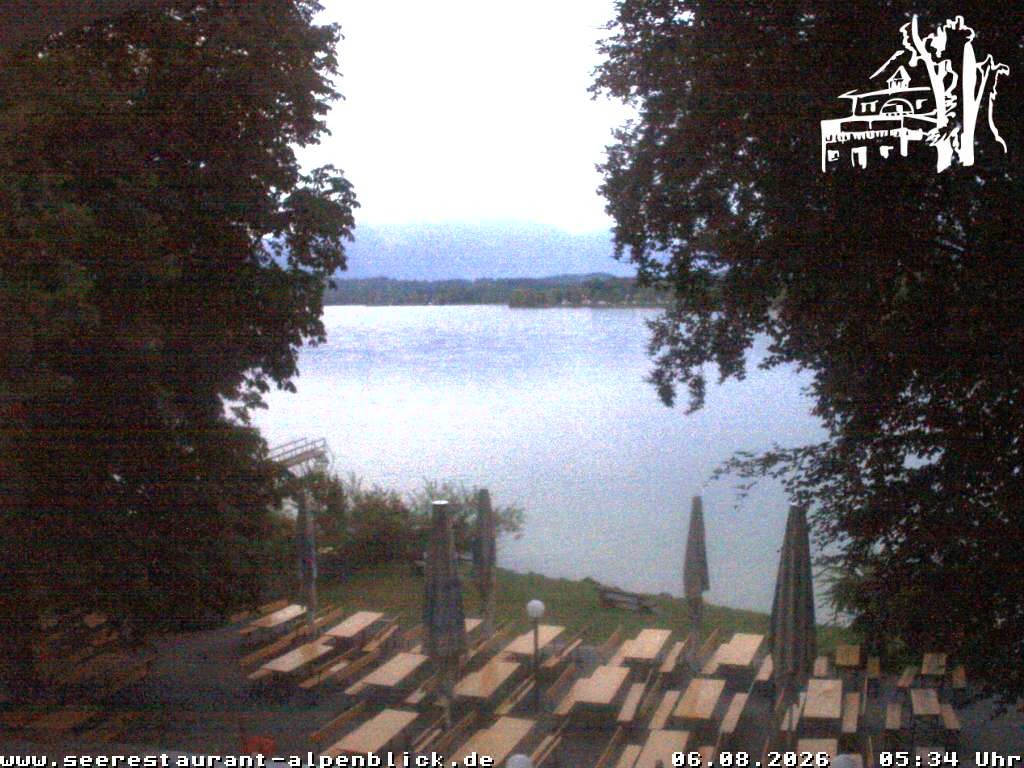 Archiv Foto Webcam Staffelsee - Seerestaurant Alpenblick