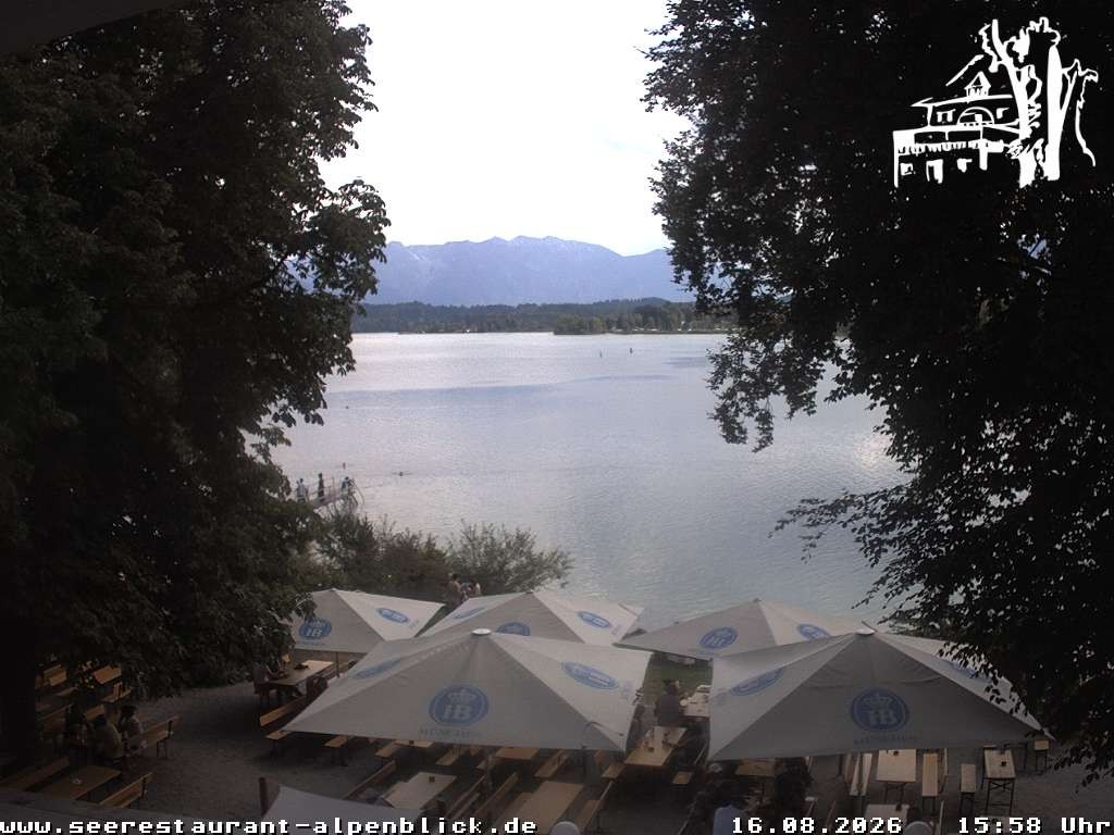 Archiv Foto Webcam Staffelsee - Seerestaurant Alpenblick