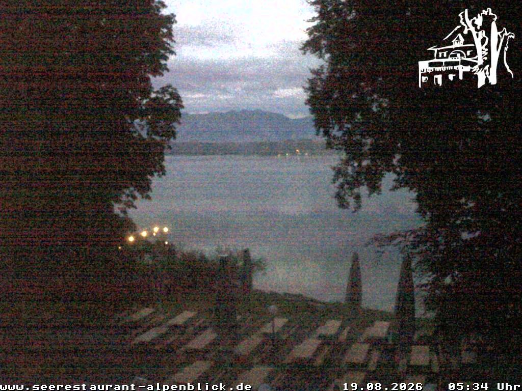 Archiv Foto Webcam Staffelsee - Seerestaurant Alpenblick