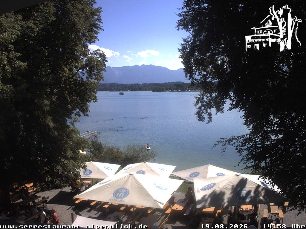 Archiv Foto Webcam Staffelsee - Seerestaurant Alpenblick