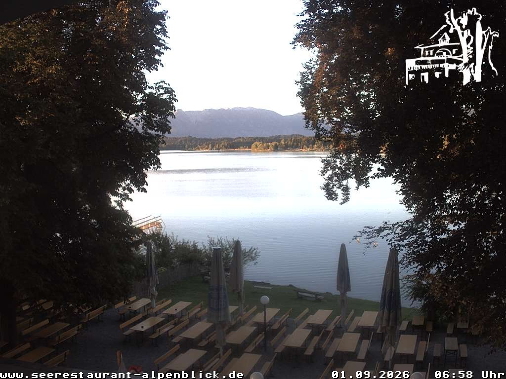 Archiv Foto Webcam Staffelsee - Seerestaurant Alpenblick