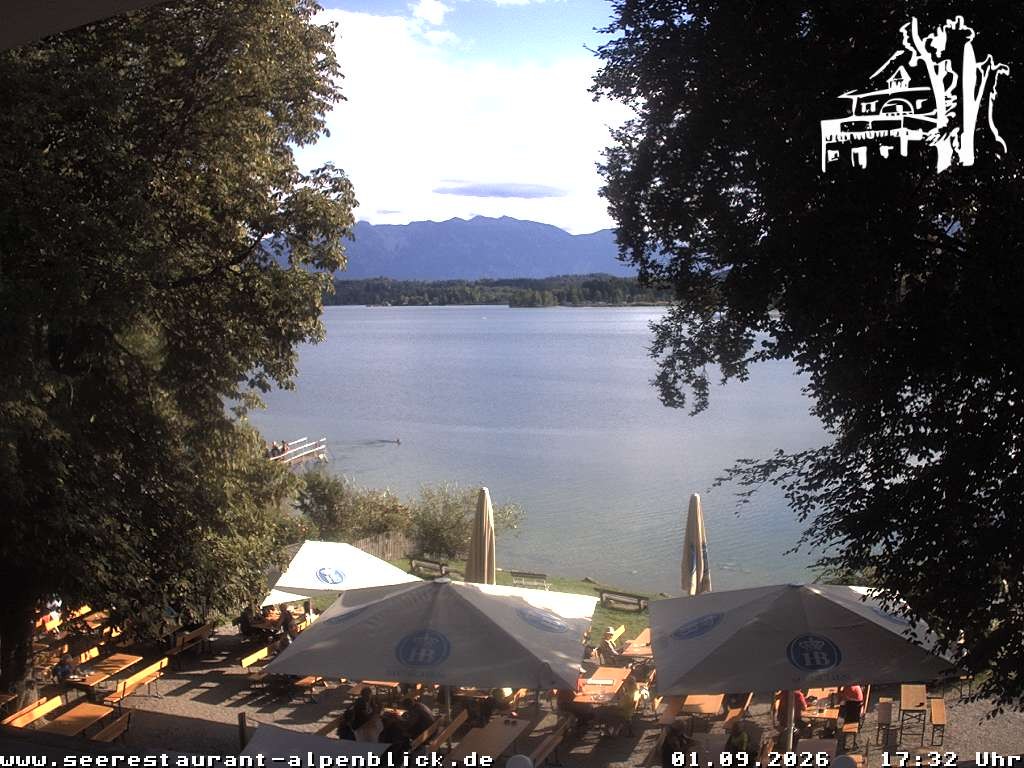 Archiv Foto Webcam Staffelsee - Seerestaurant Alpenblick