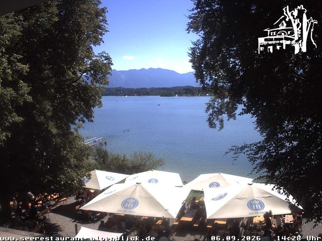 Archiv Foto Webcam Staffelsee - Seerestaurant Alpenblick