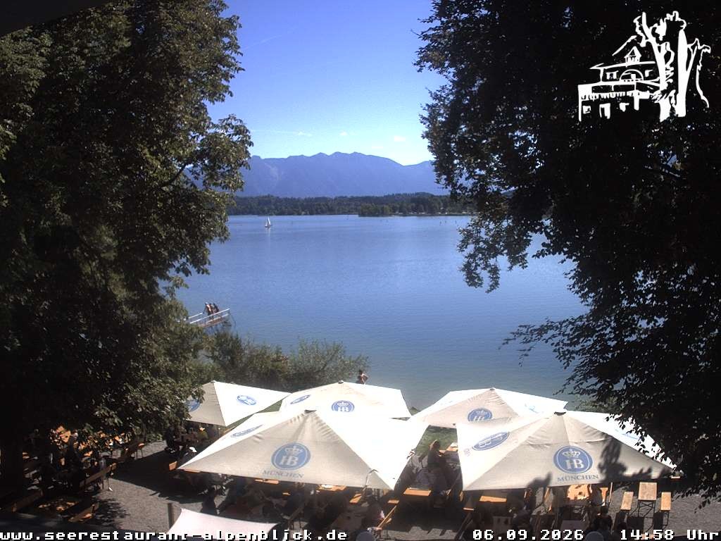 Archiv Foto Webcam Staffelsee - Seerestaurant Alpenblick