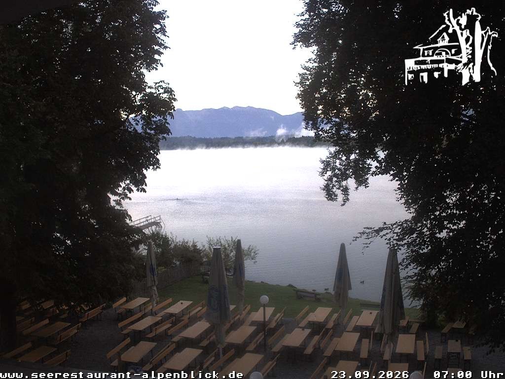 Archiv Foto Webcam Staffelsee - Seerestaurant Alpenblick