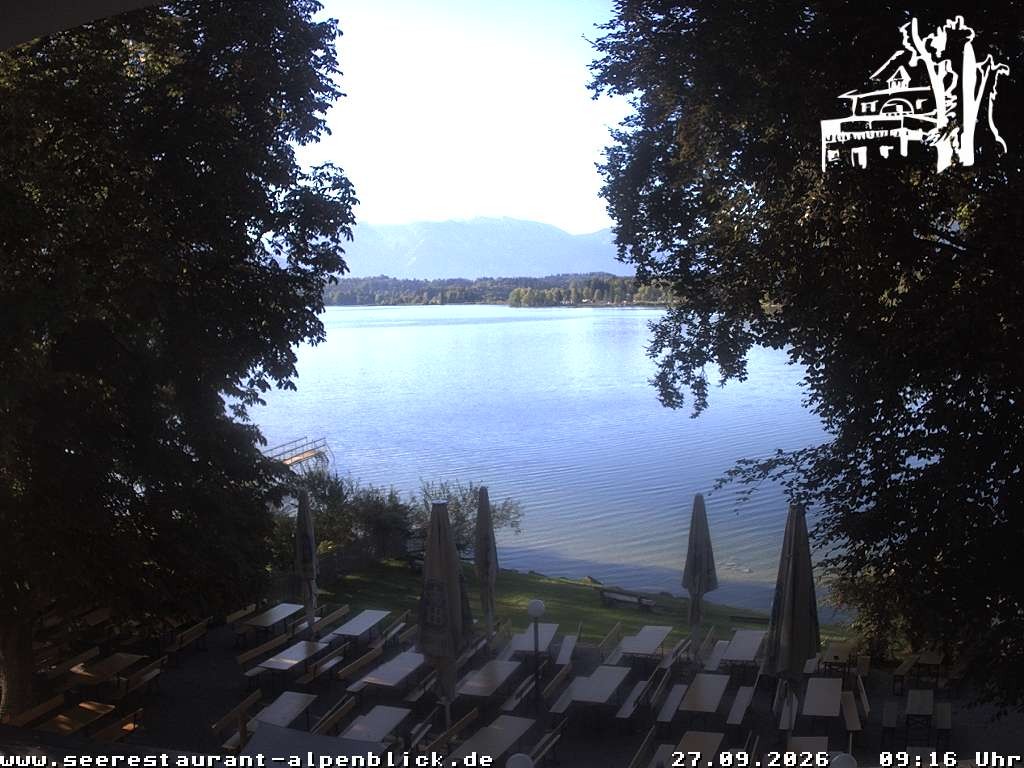Archiv Foto Webcam Staffelsee - Seerestaurant Alpenblick