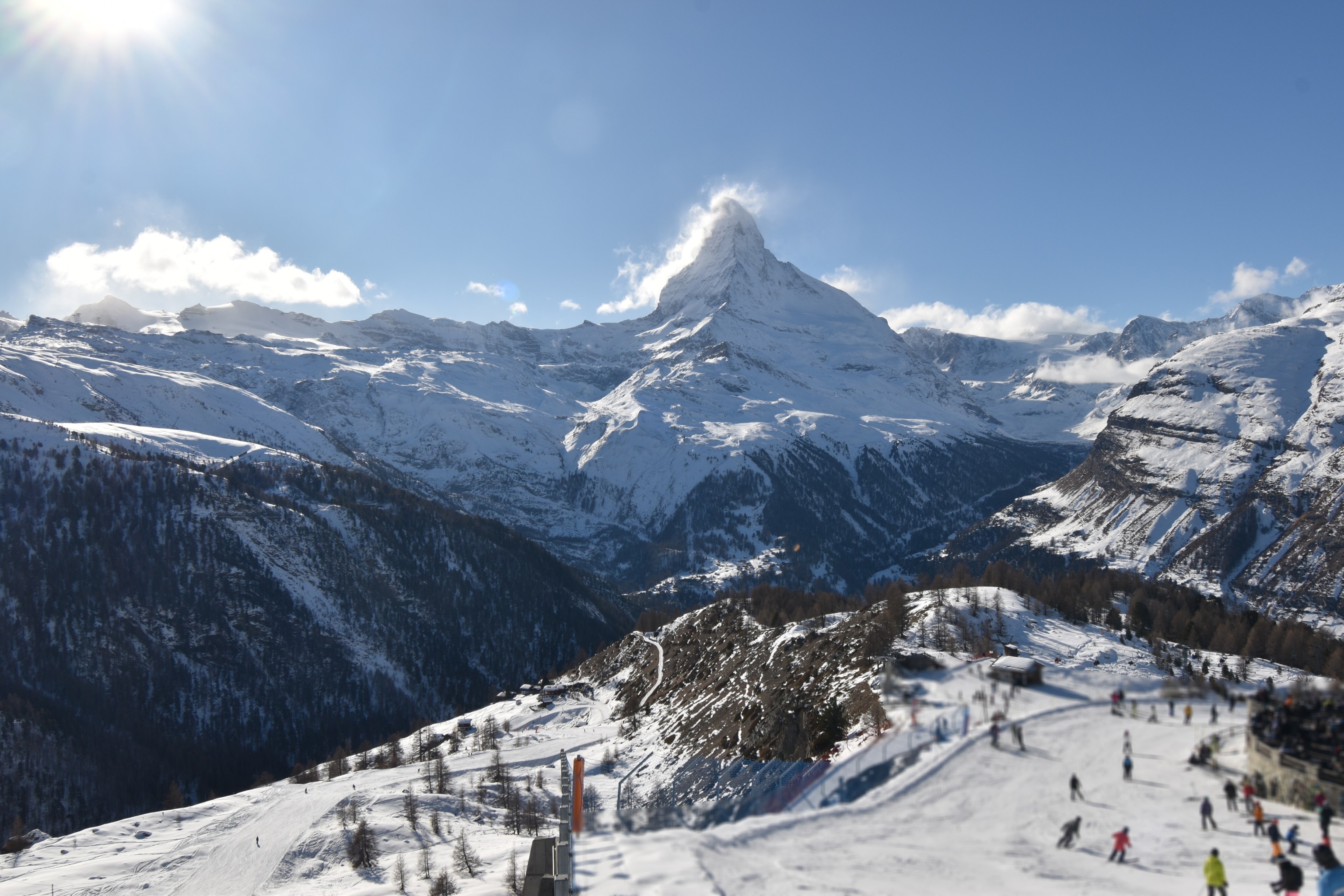 Archiv Foto Webcam Zermatt - Sunnega