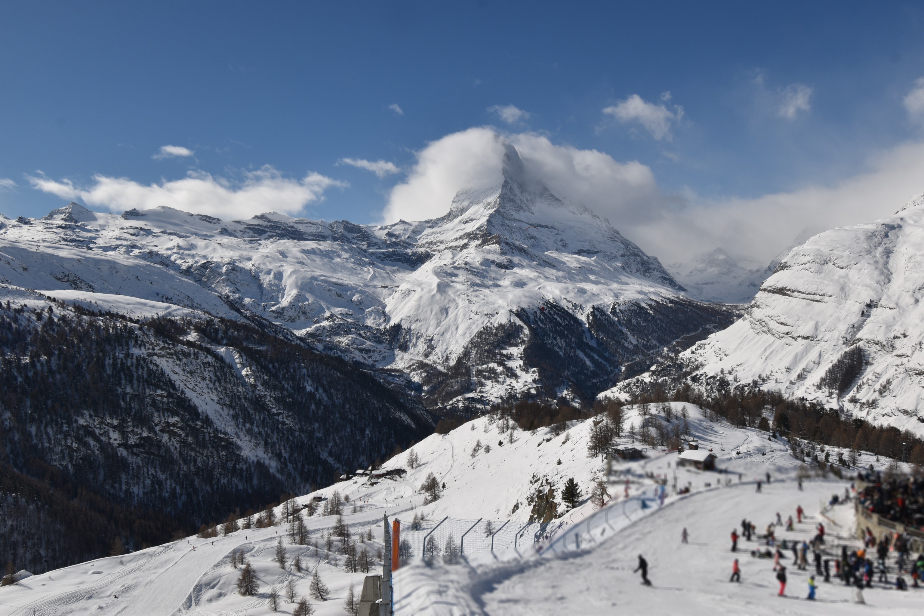Archiv Foto Webcam Zermatt - Sunnega