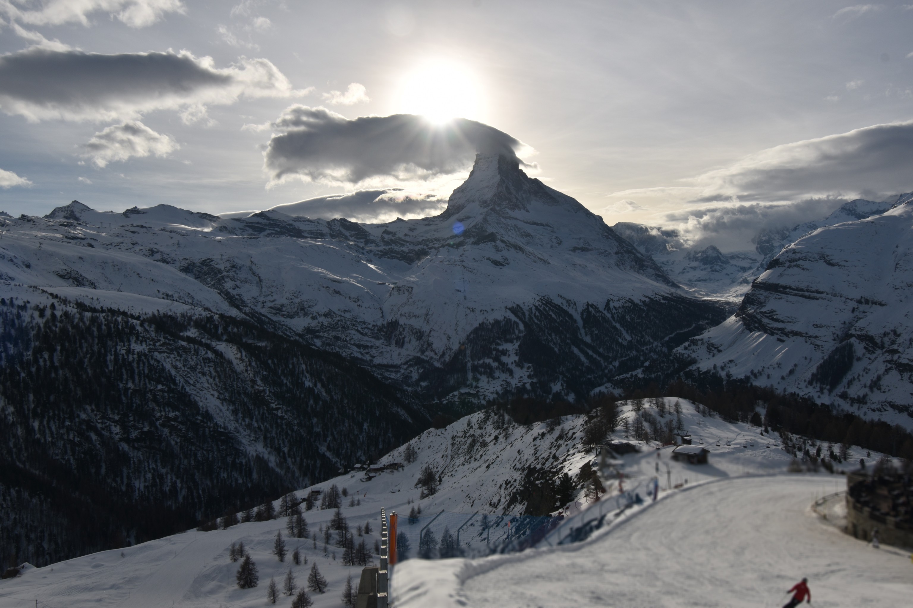 Archiv Foto Webcam Zermatt - Sunnega