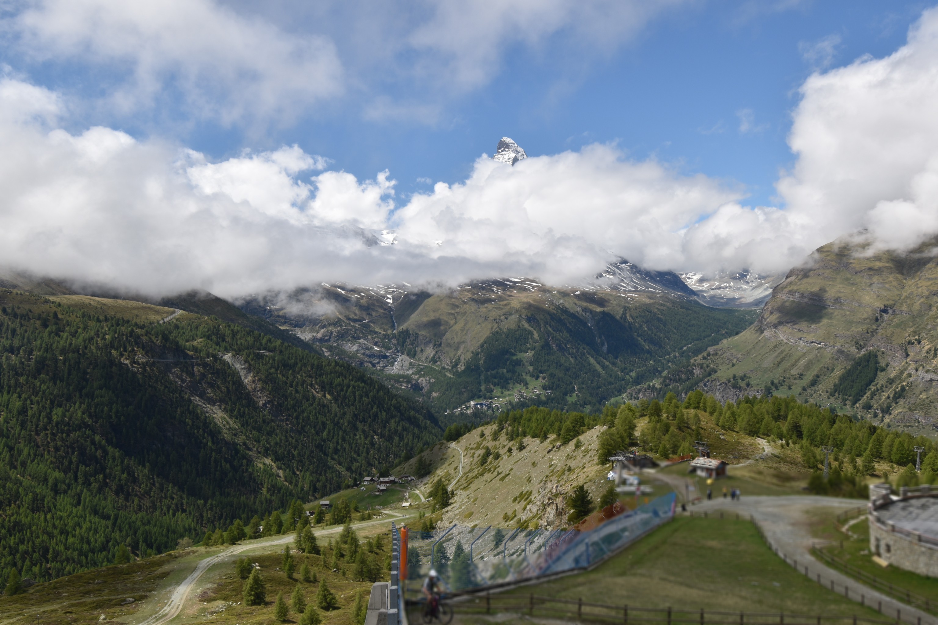 Archiv Foto Webcam Zermatt - Sunnega