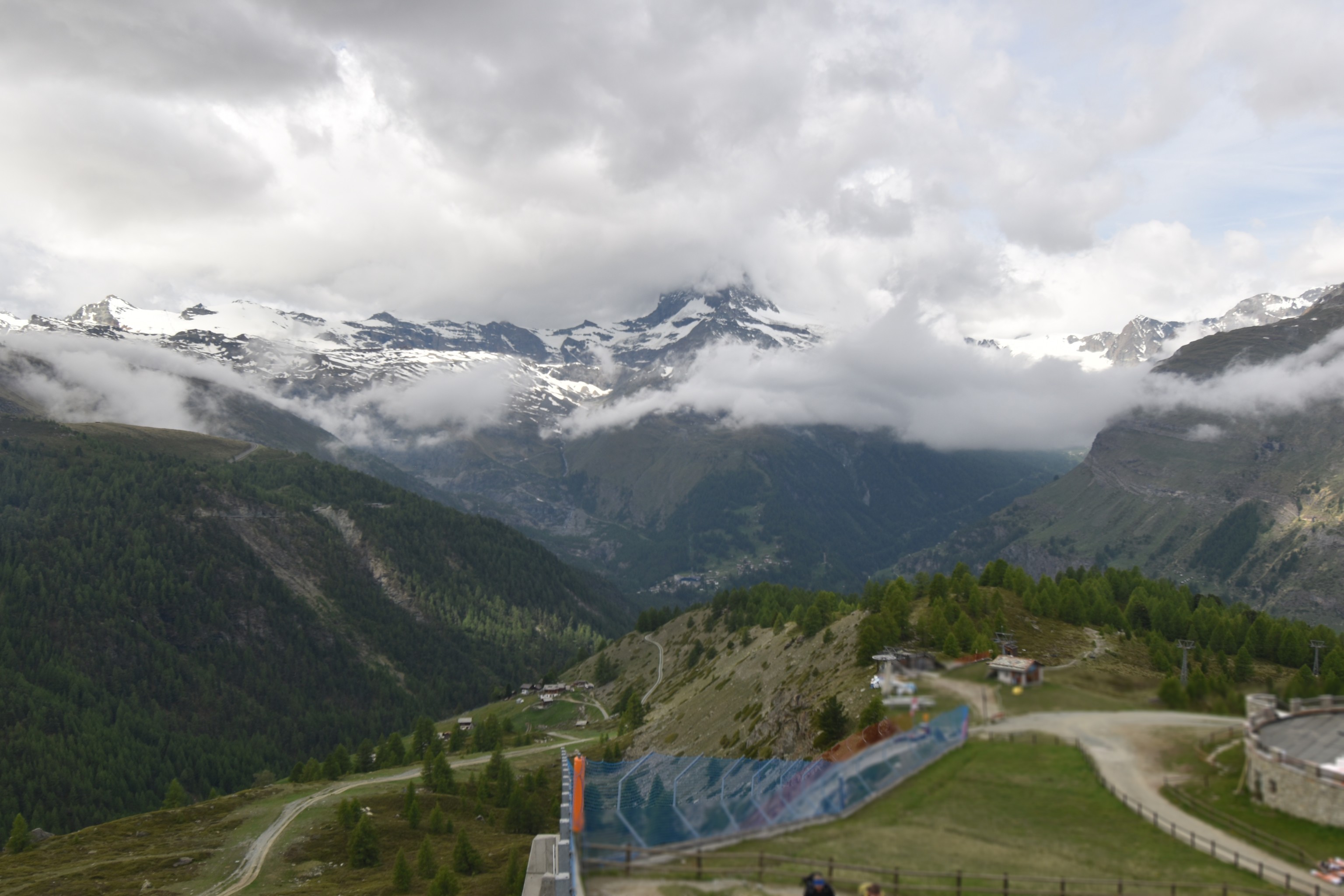 Archiv Foto Webcam Zermatt - Sunnega
