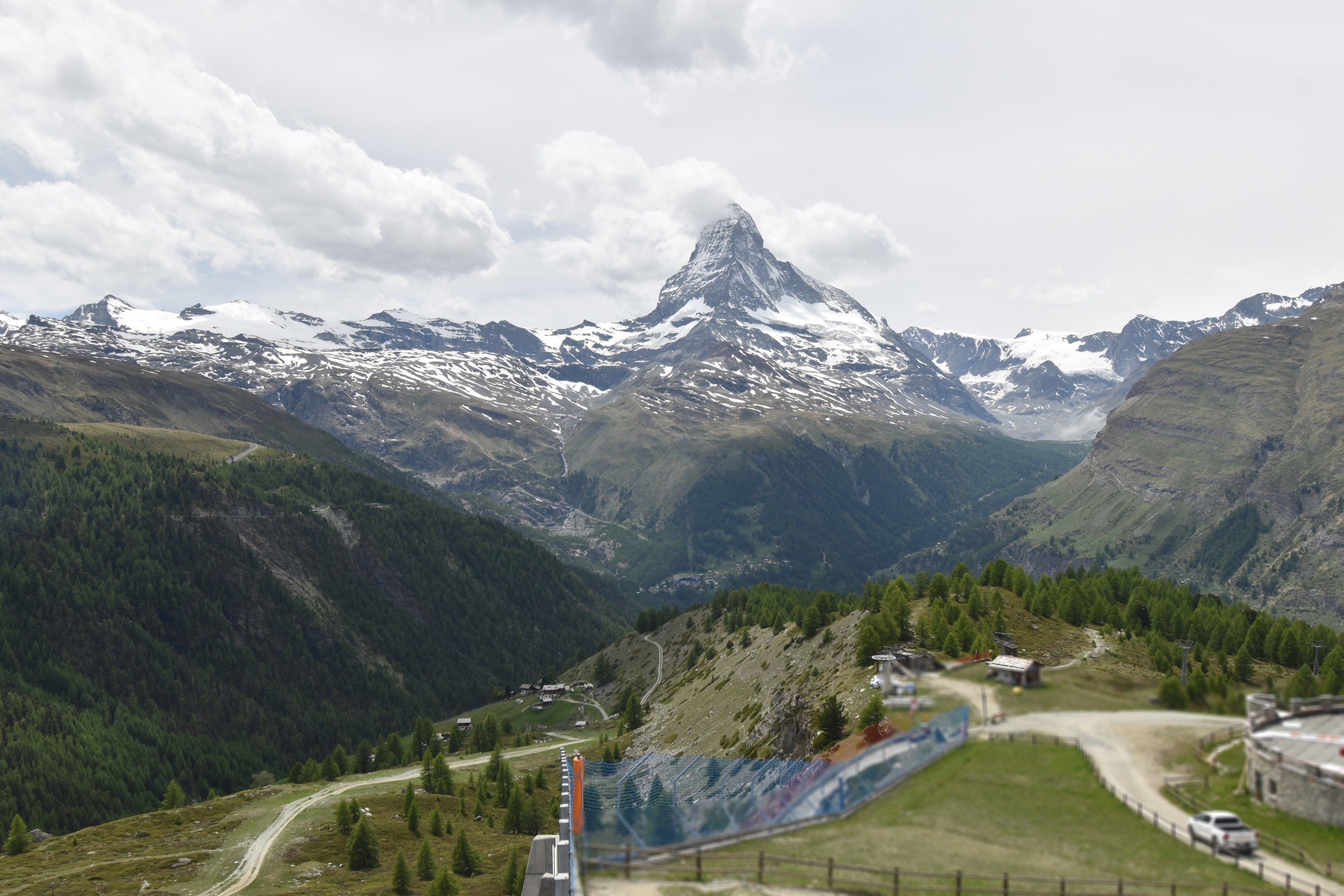Archiv Foto Webcam Zermatt - Sunnega