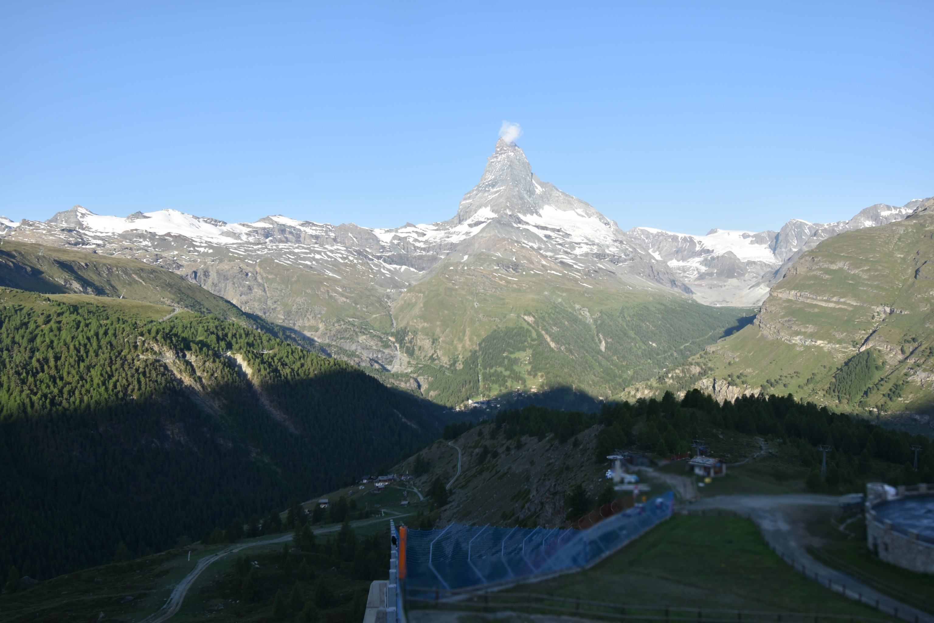 Archiv Foto Webcam Zermatt - Sunnega