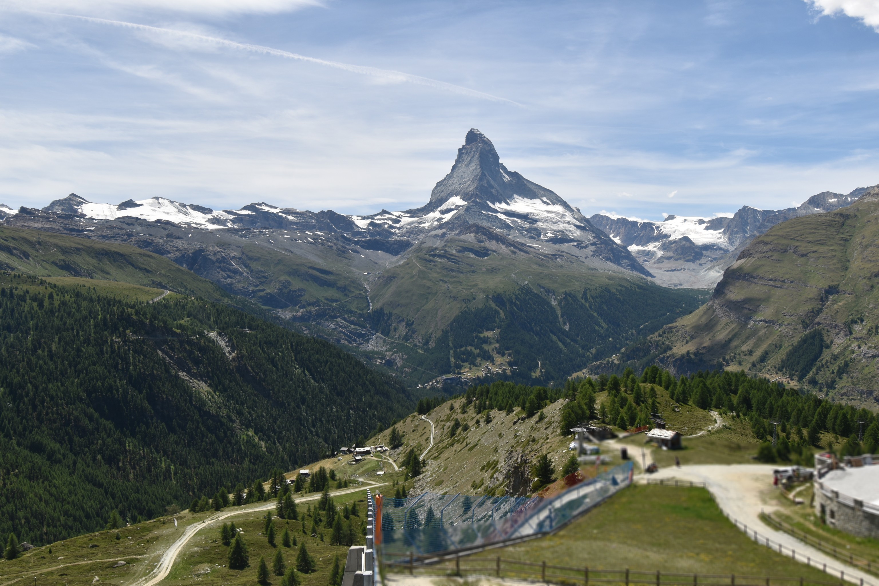 Archiv Foto Webcam Zermatt - Sunnega