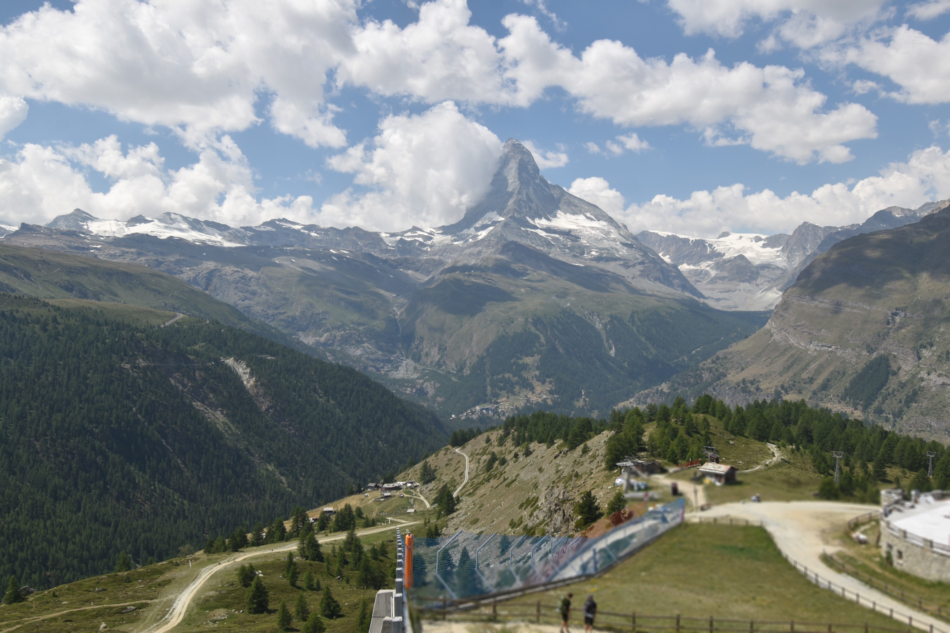 Archiv Foto Webcam Zermatt - Sunnega