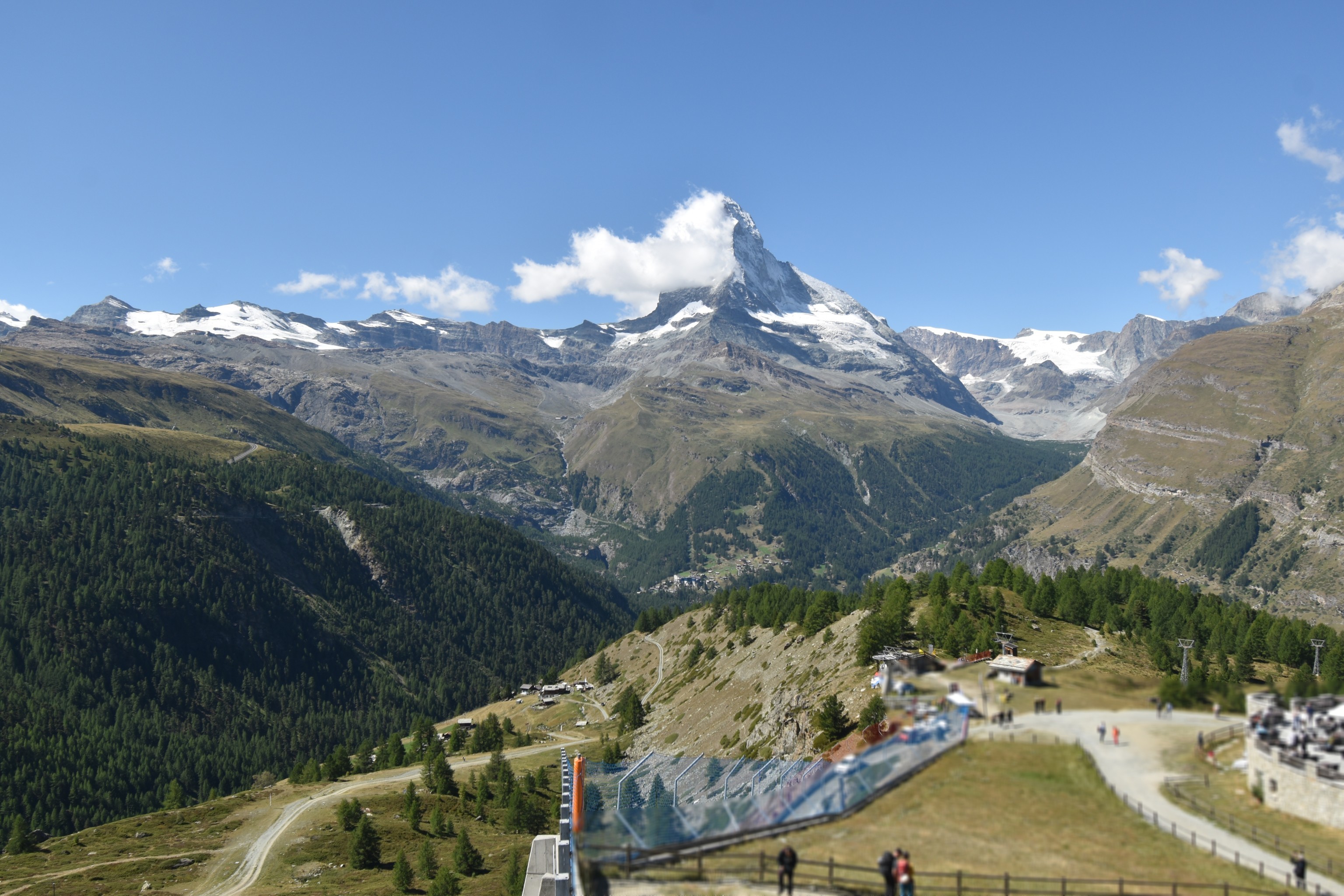 Archiv Foto Webcam Zermatt - Sunnega