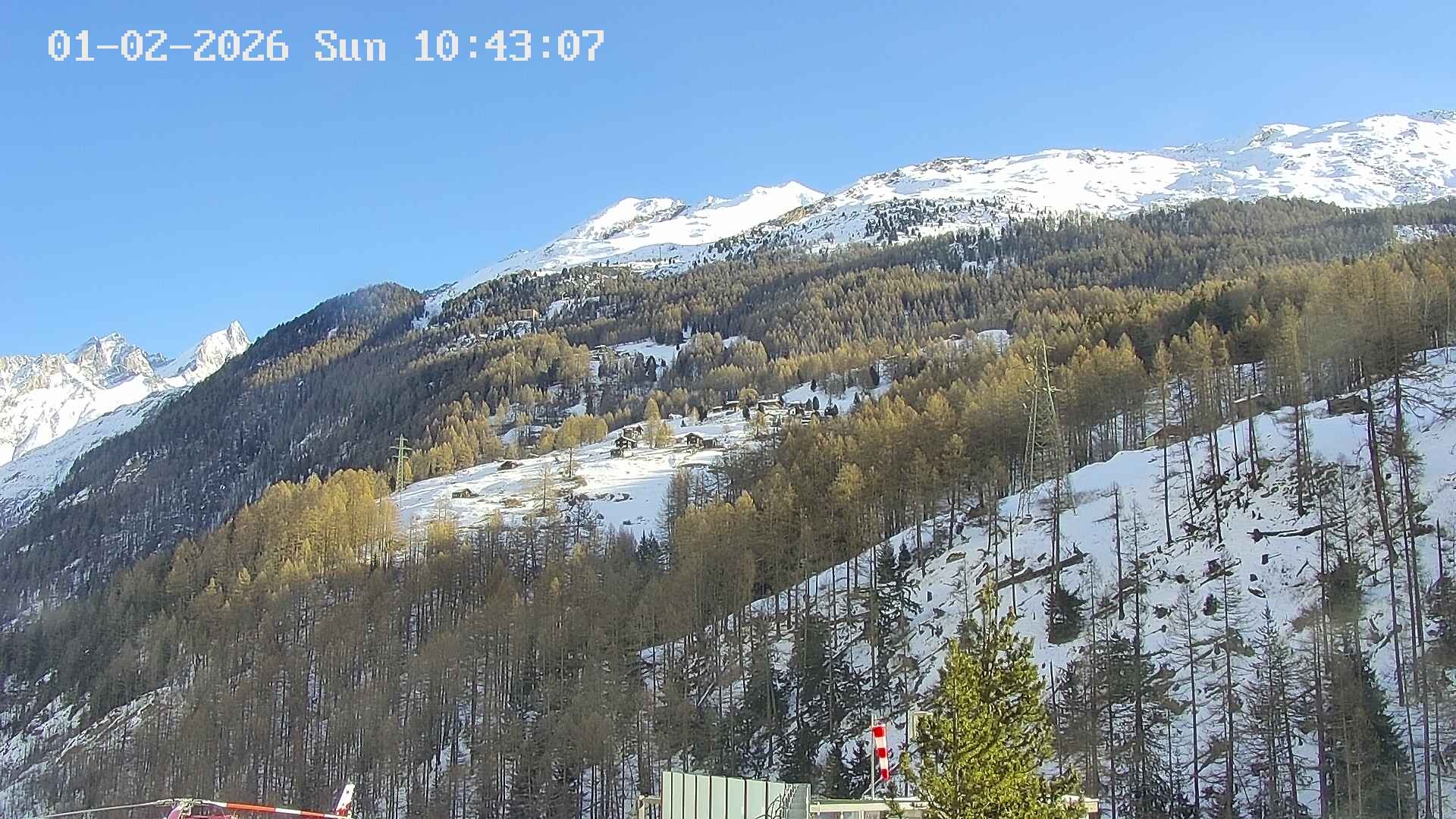 Archiv Foto Webcam Heliport Zermatt