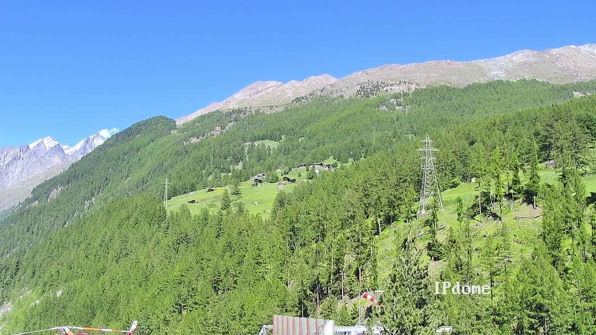 Archiv Foto Webcam Heliport Zermatt