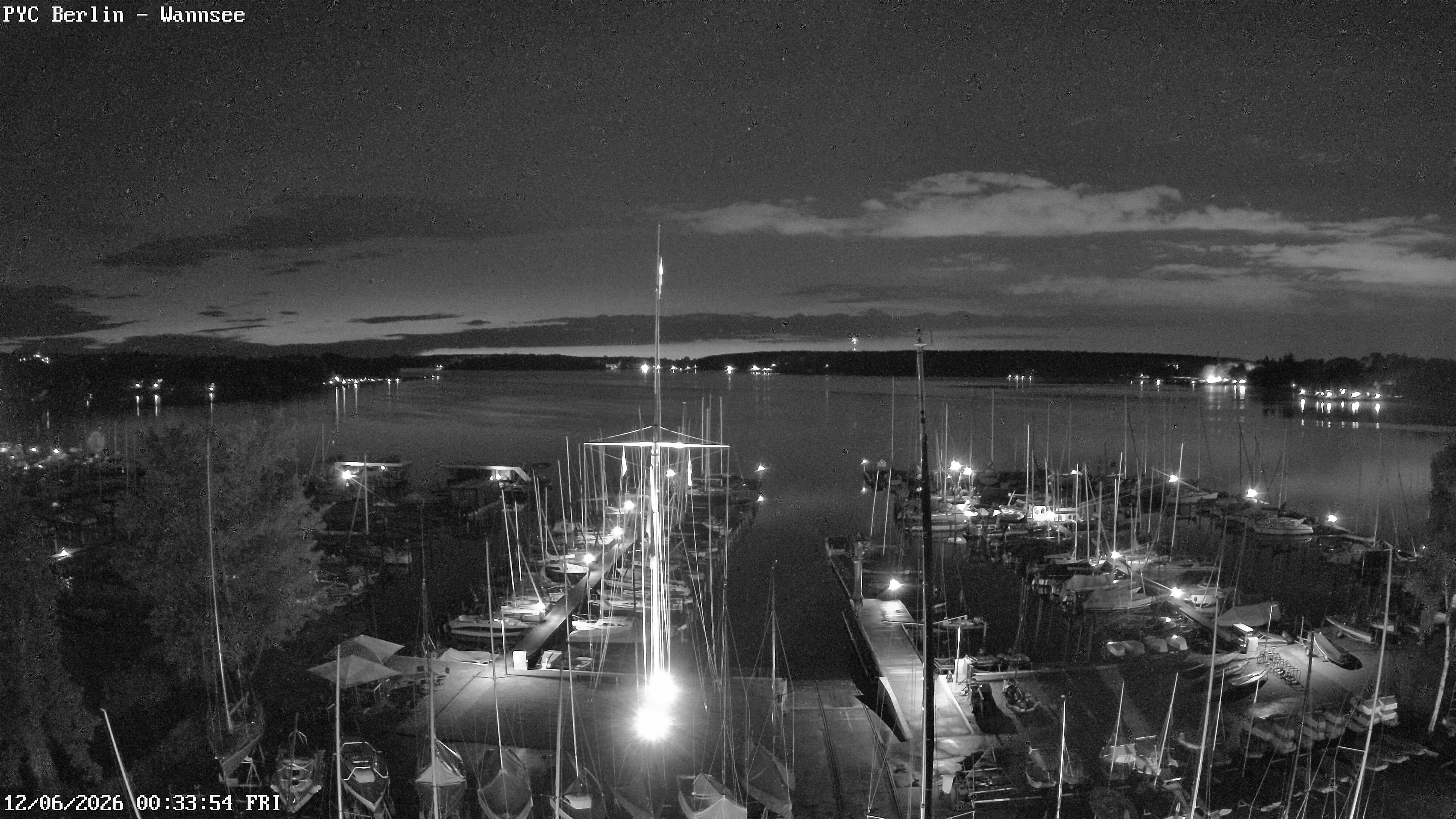 Archiv Foto Webcam Berlin: Potsdamer Yachtclub am Wannsee