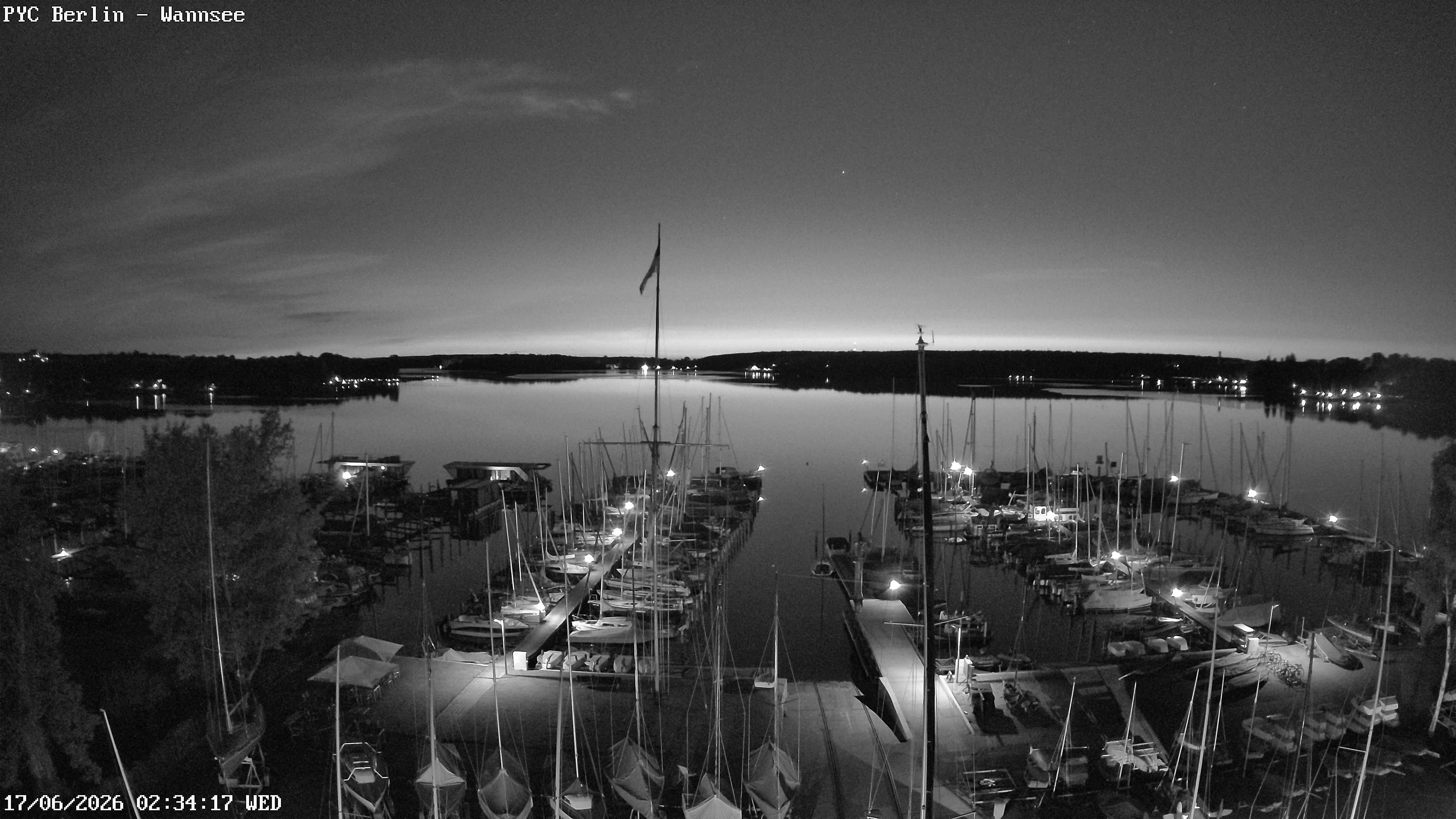 Archiv Foto Webcam Berlin: Potsdamer Yachtclub am Wannsee