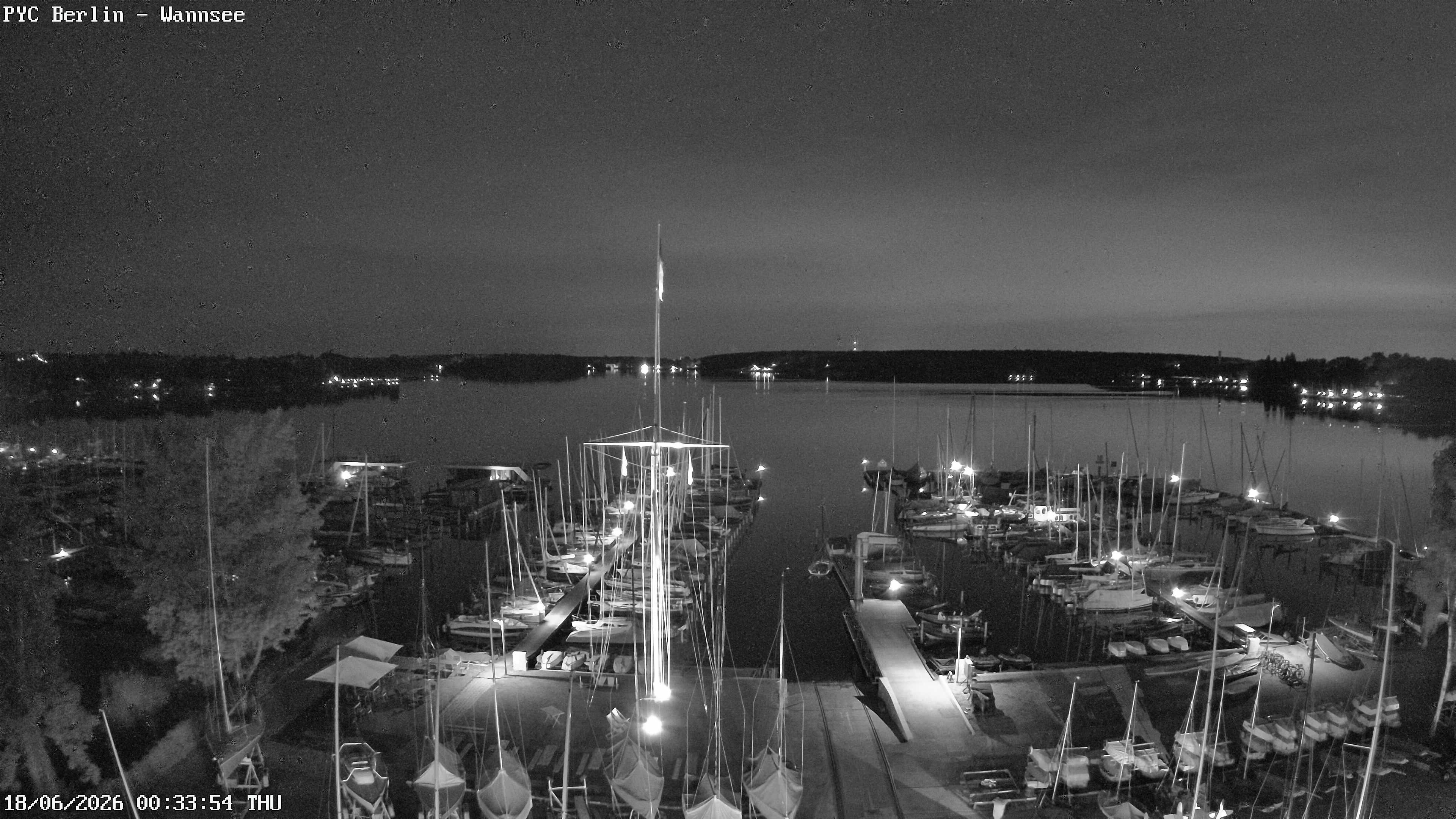 Archiv Foto Webcam Berlin: Potsdamer Yachtclub am Wannsee