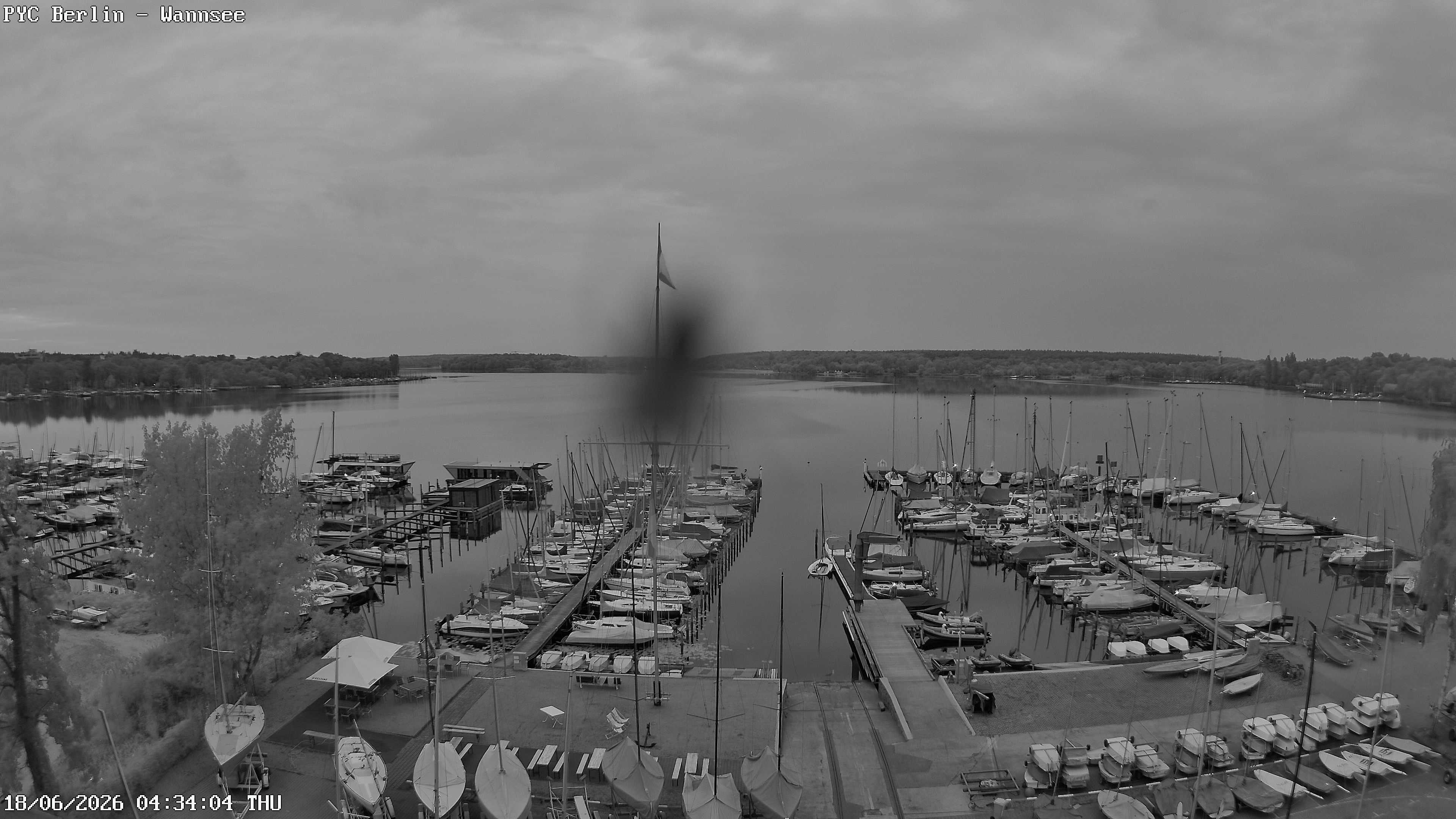 Archiv Foto Webcam Berlin: Potsdamer Yachtclub am Wannsee