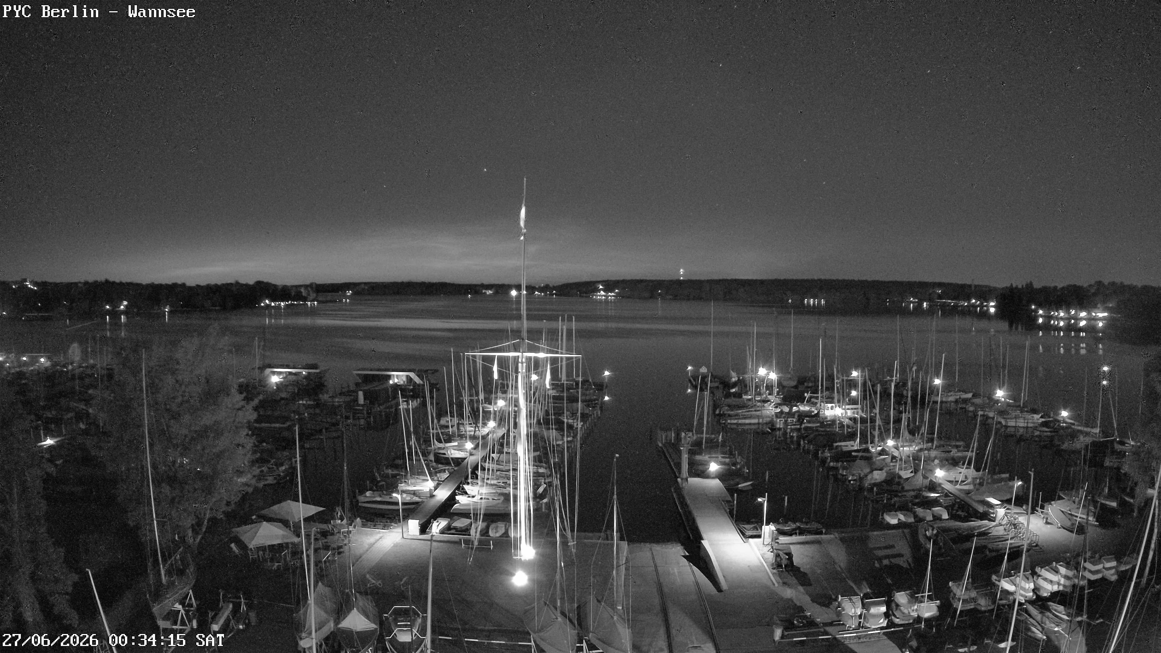 Archiv Foto Webcam Berlin: Potsdamer Yachtclub am Wannsee