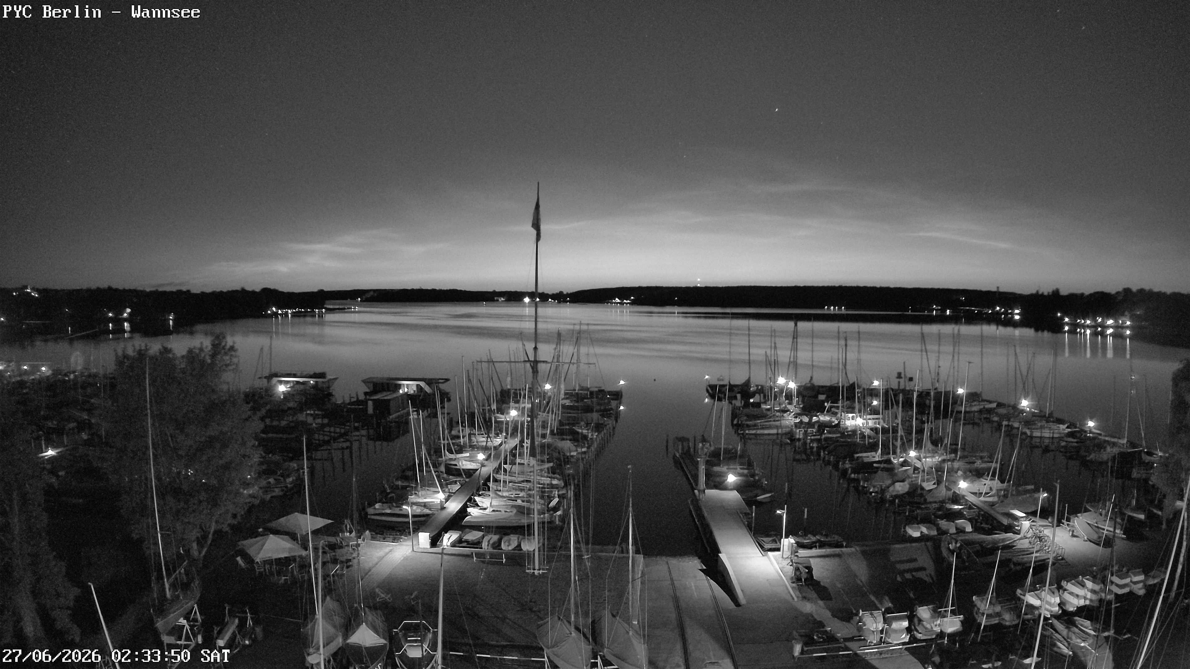 Archiv Foto Webcam Berlin: Potsdamer Yachtclub am Wannsee