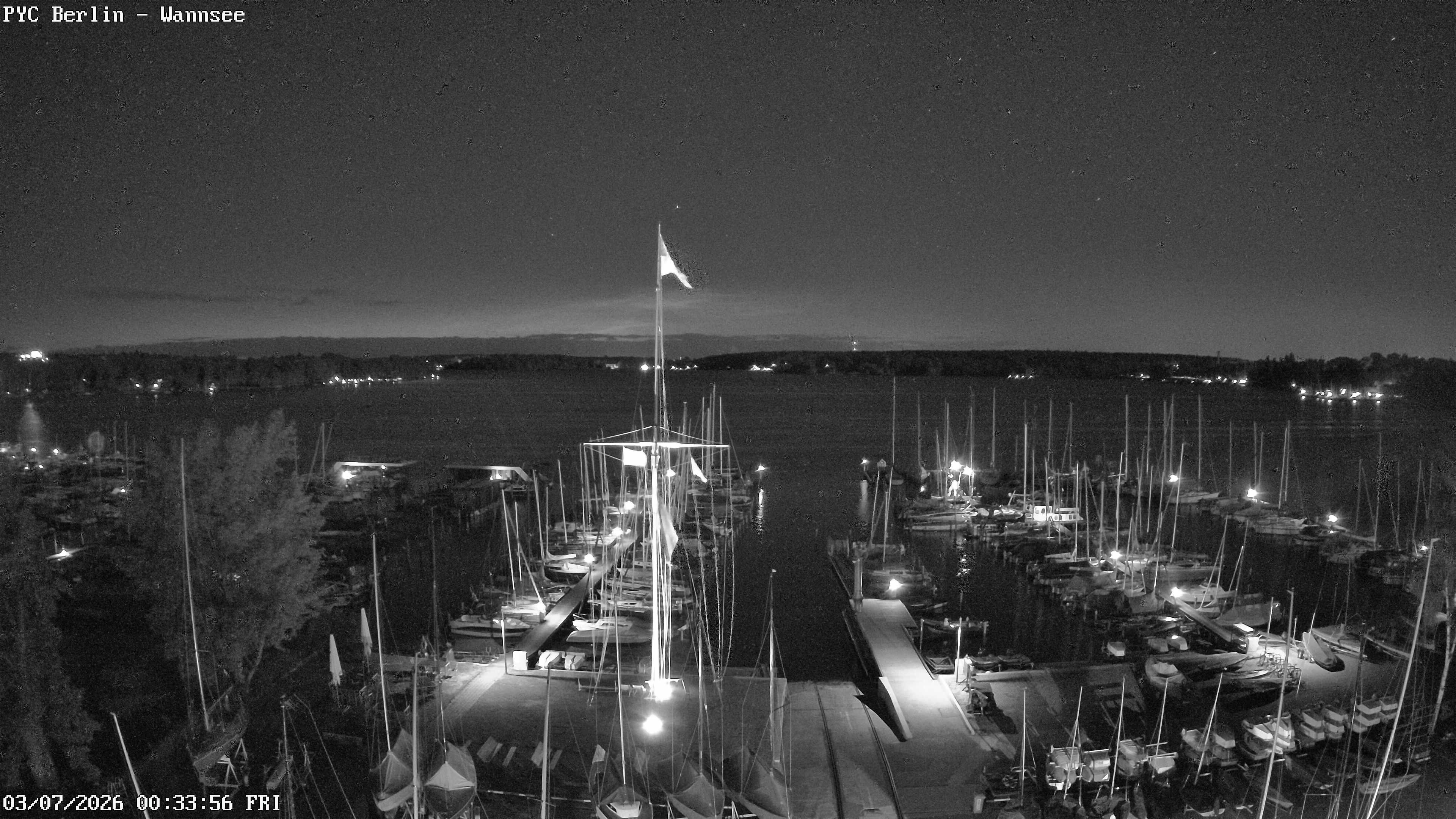 Archiv Foto Webcam Berlin: Potsdamer Yachtclub am Wannsee