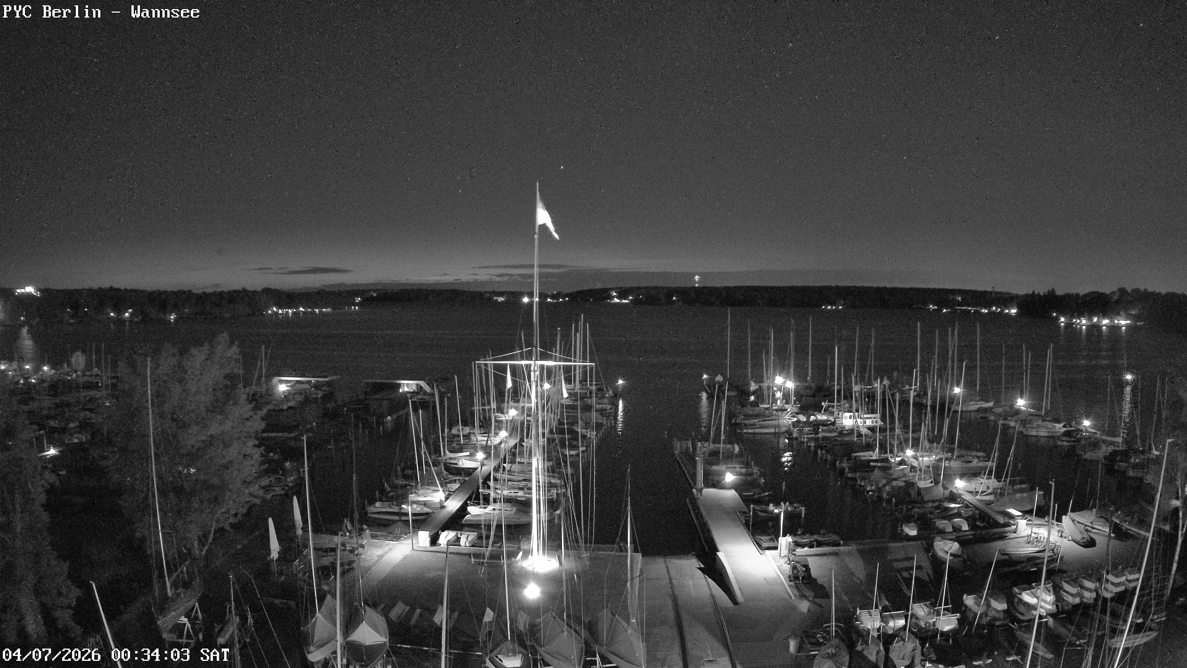 Archiv Foto Webcam Berlin: Potsdamer Yachtclub am Wannsee