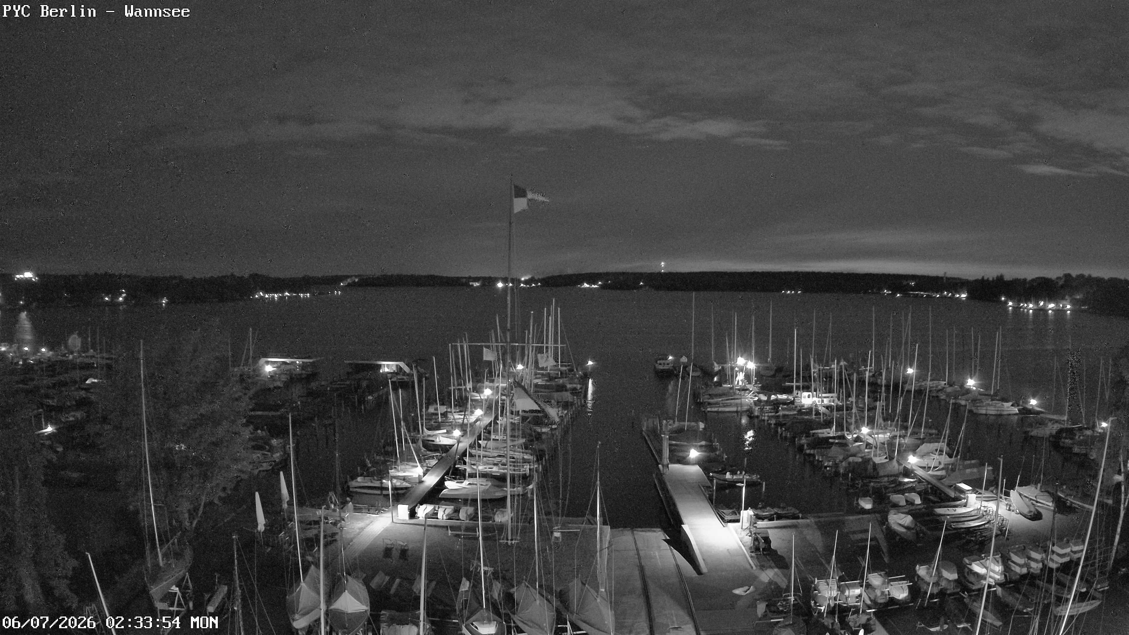 Archiv Foto Webcam Berlin: Potsdamer Yachtclub am Wannsee