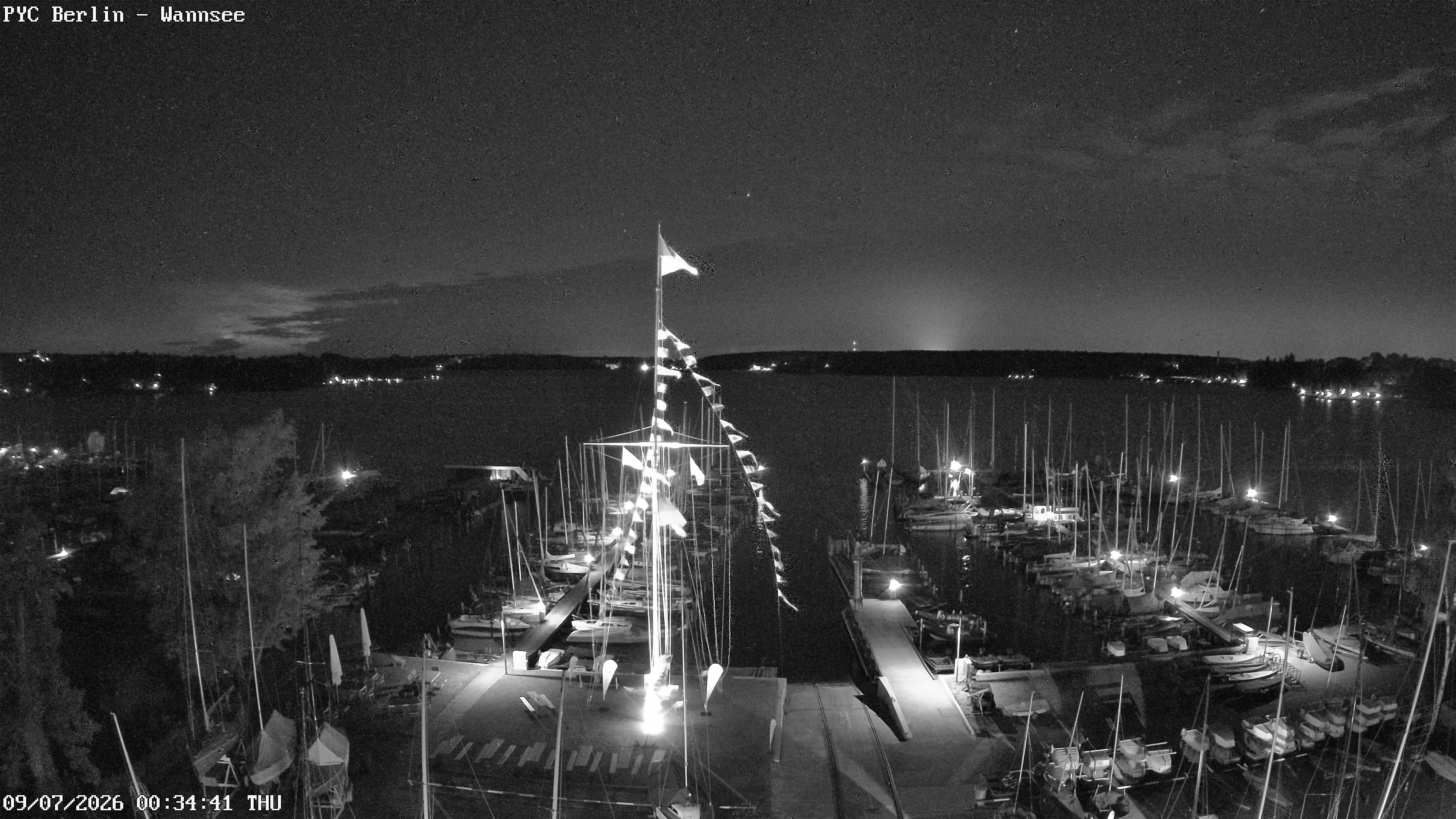 Archiv Foto Webcam Berlin: Potsdamer Yachtclub am Wannsee