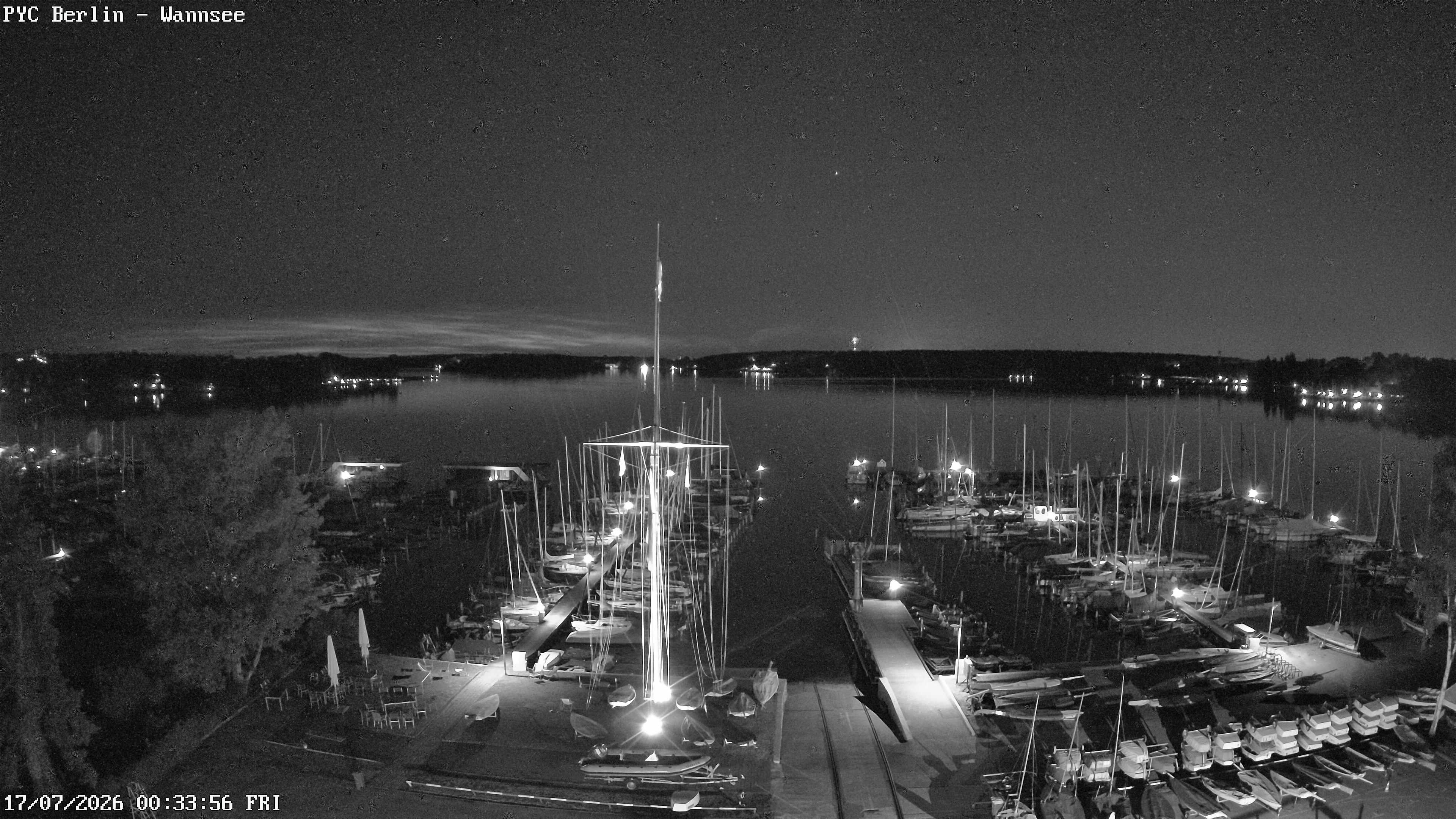 Archiv Foto Webcam Berlin: Potsdamer Yachtclub am Wannsee