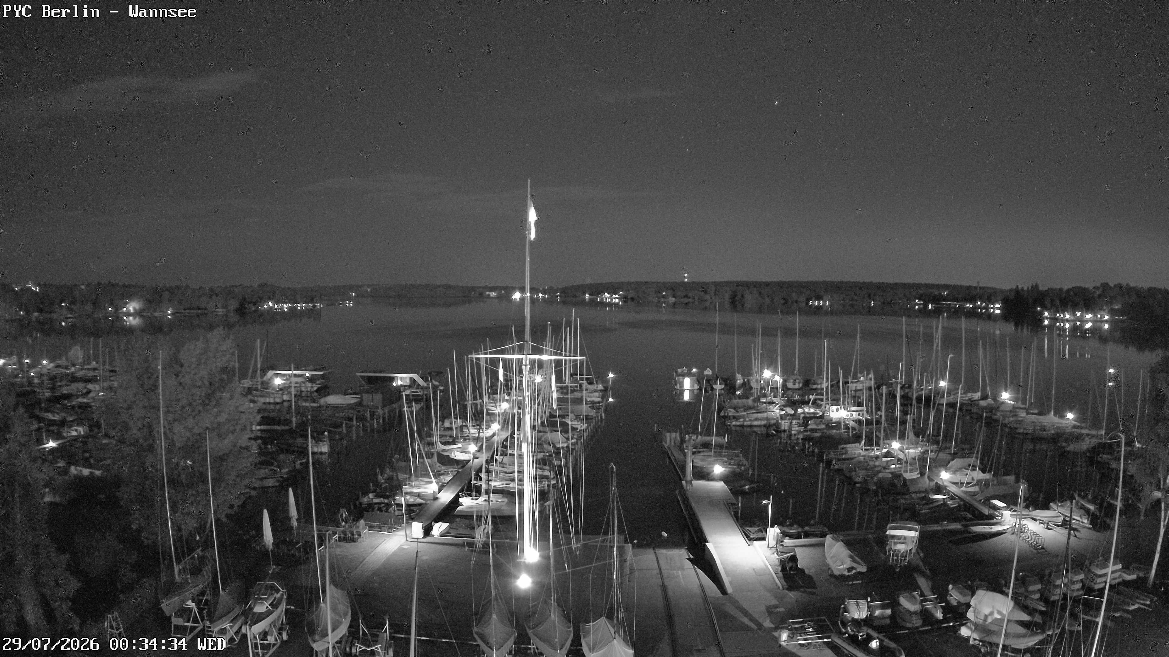 Archiv Foto Webcam Berlin: Potsdamer Yachtclub am Wannsee