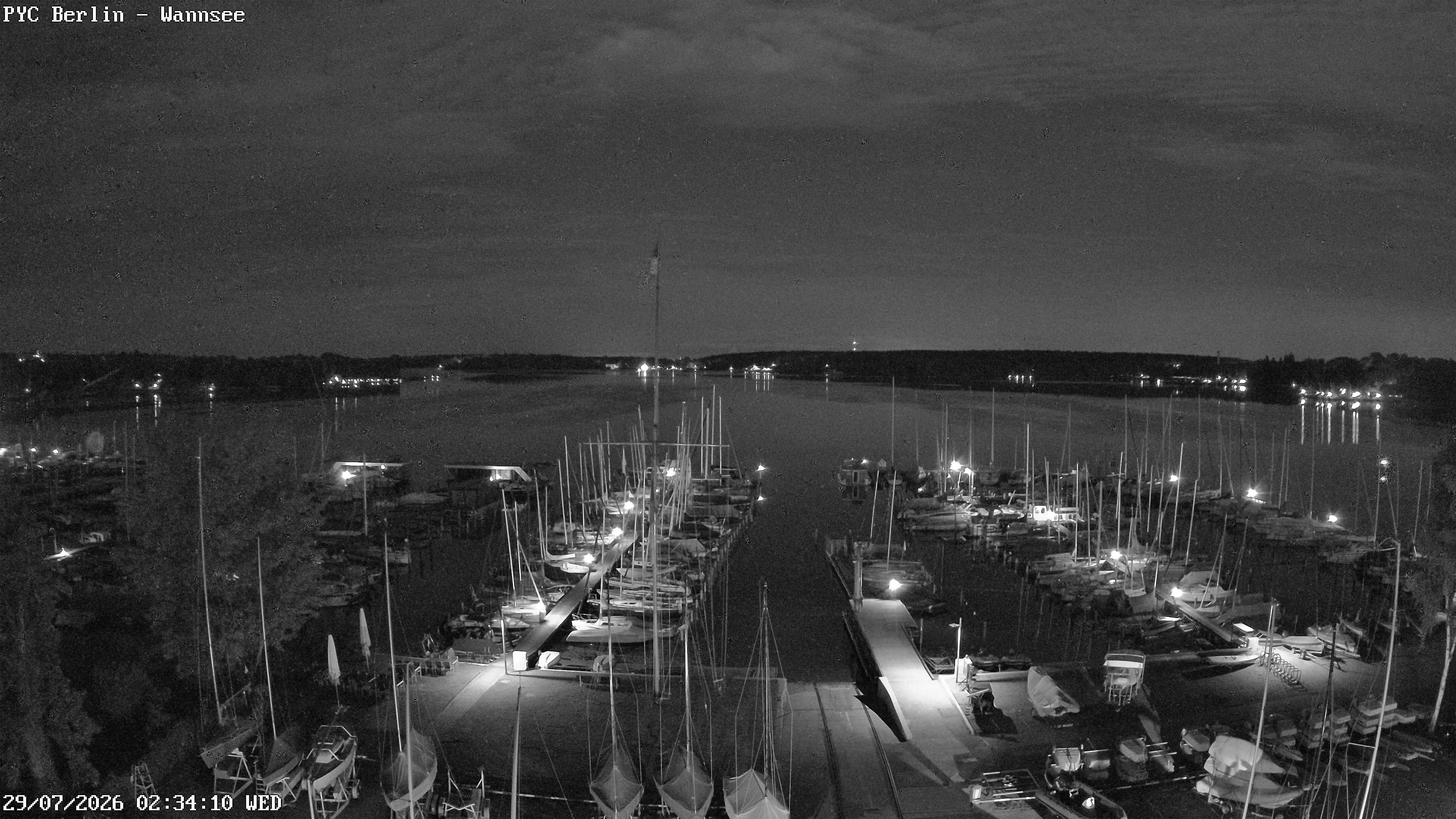 Archiv Foto Webcam Berlin: Potsdamer Yachtclub am Wannsee