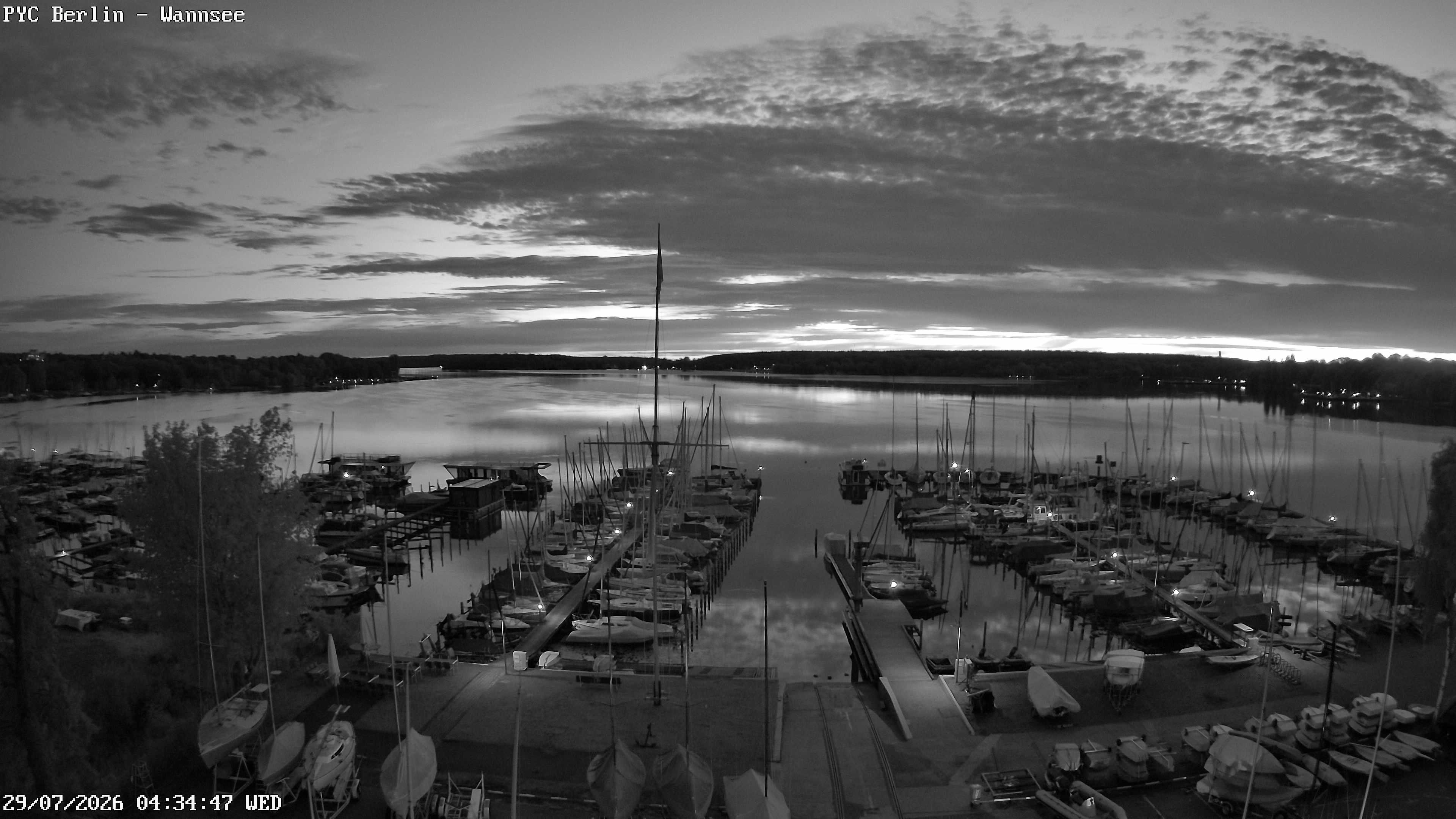Archiv Foto Webcam Berlin: Potsdamer Yachtclub am Wannsee