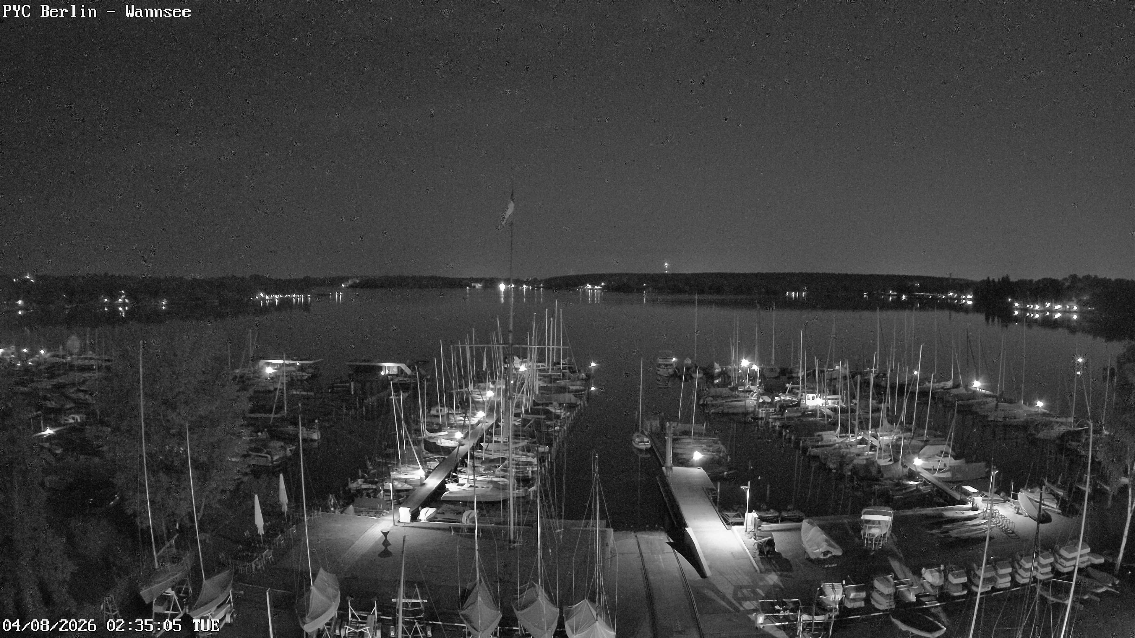 Archiv Foto Webcam Berlin: Potsdamer Yachtclub am Wannsee