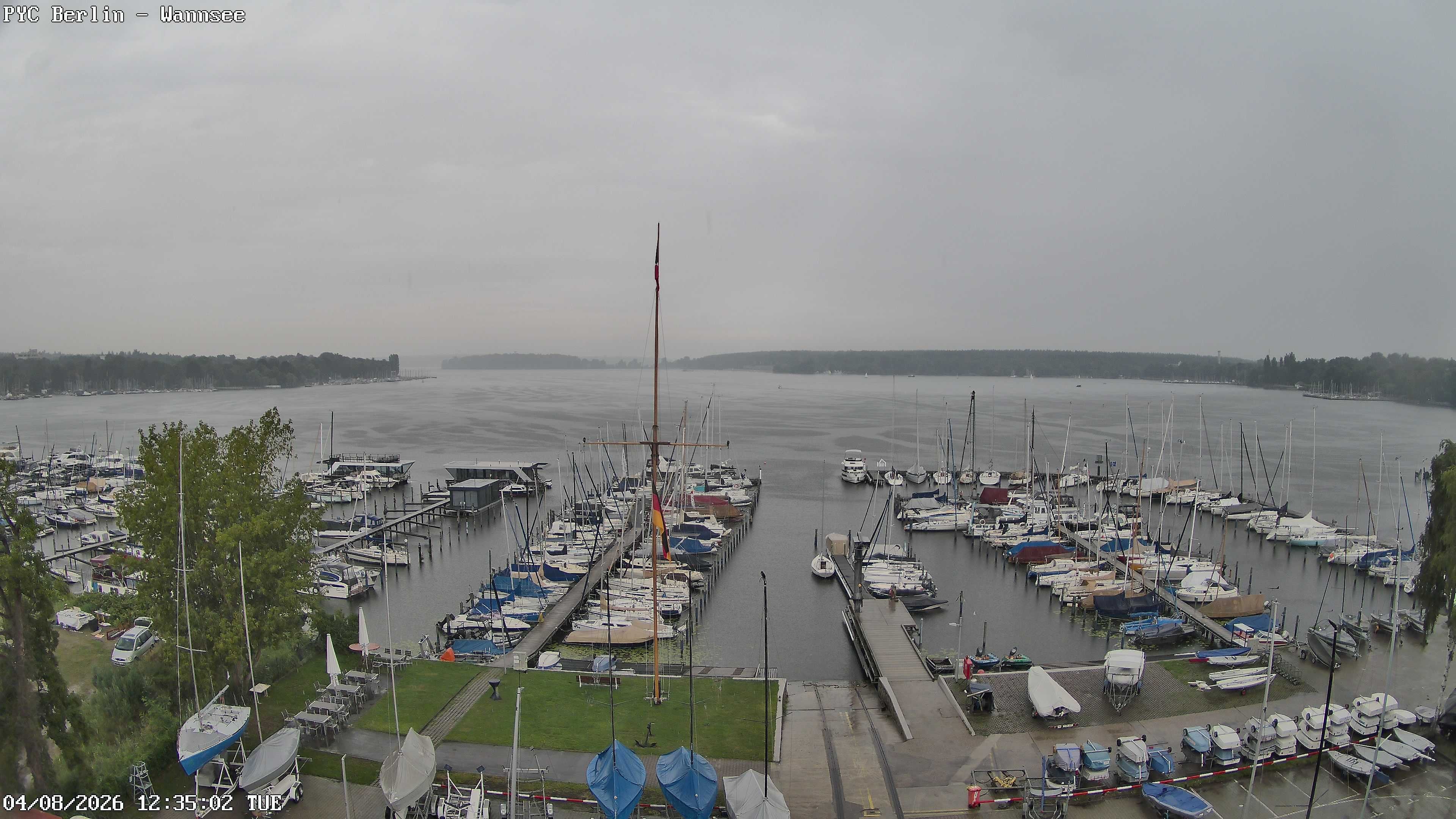 Archiv Foto Webcam Berlin: Potsdamer Yachtclub am Wannsee