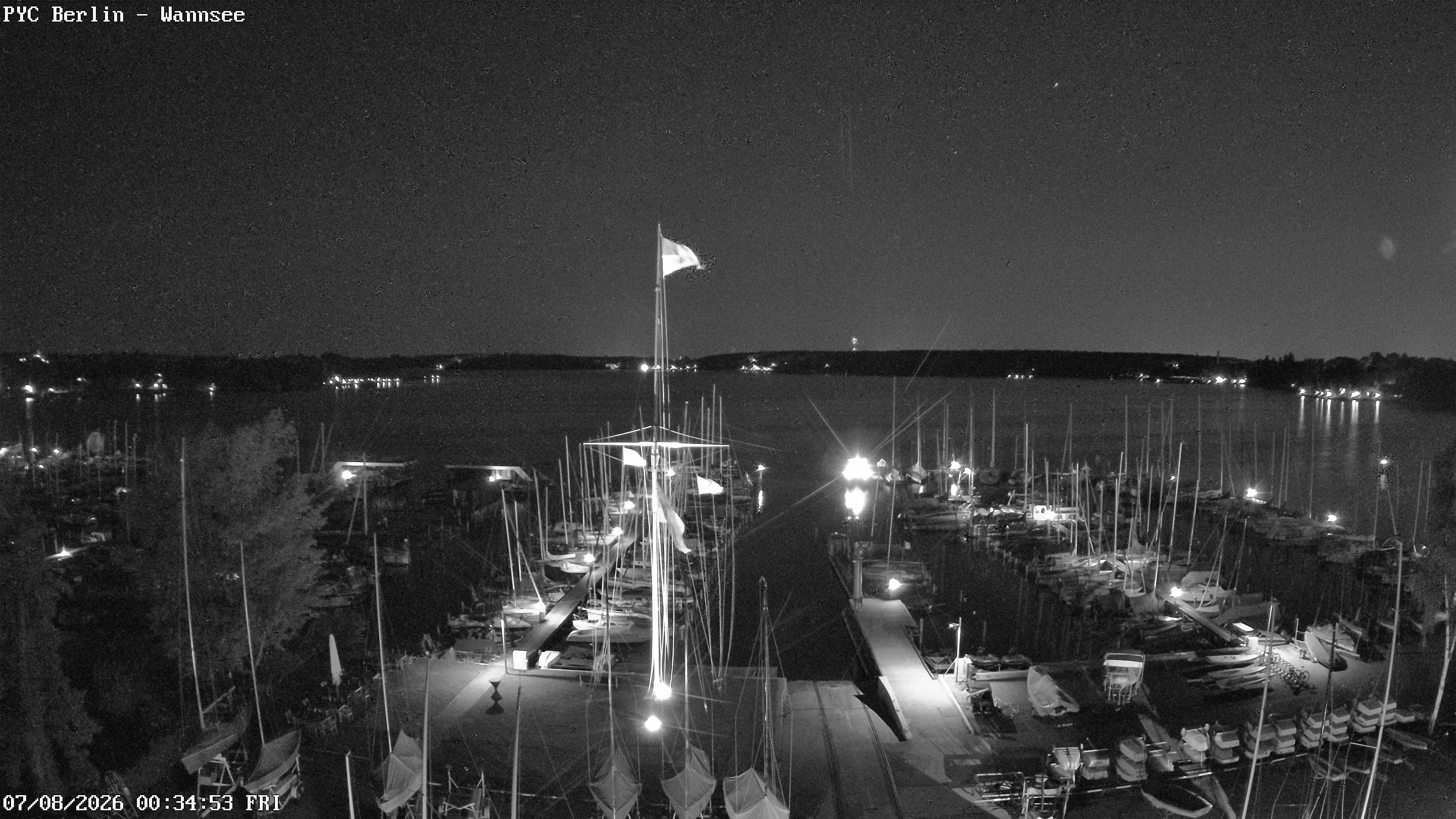 Archiv Foto Webcam Berlin: Potsdamer Yachtclub am Wannsee