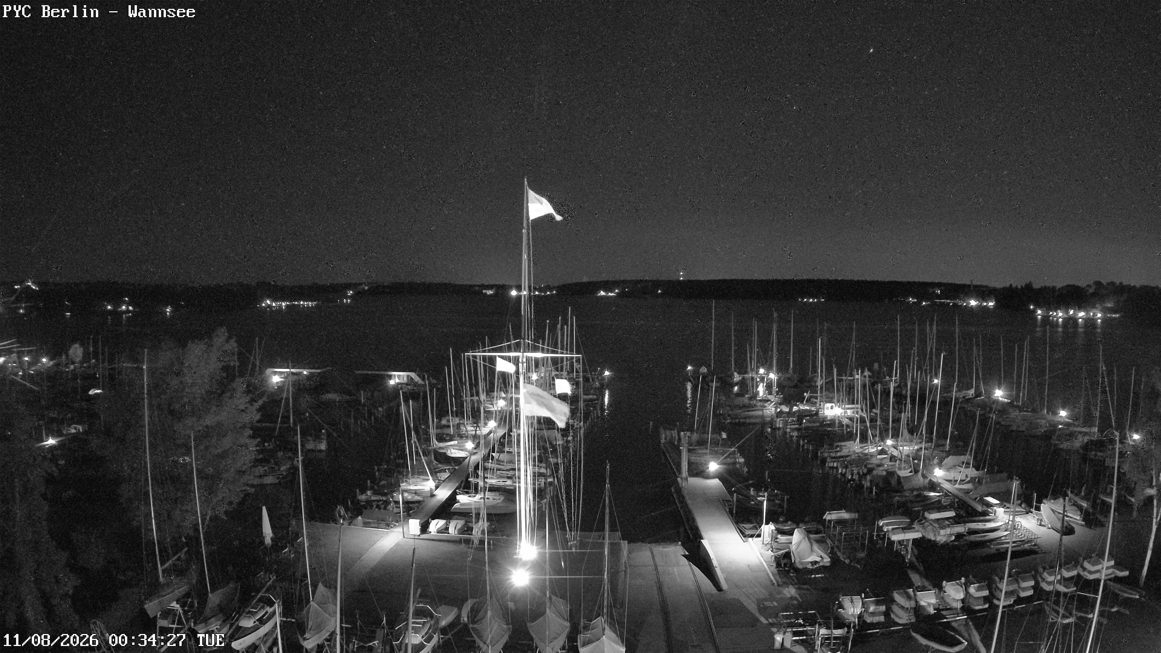 Archiv Foto Webcam Berlin: Potsdamer Yachtclub am Wannsee